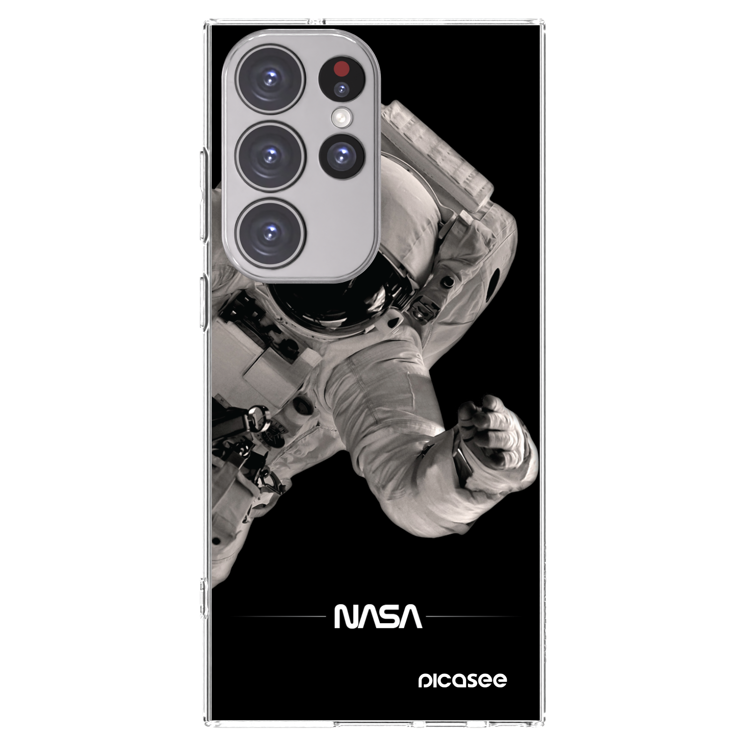 Picasee husă transparentă din silicon pentru Samsung Galaxy S23 Ultra 5G - Astronaut Big