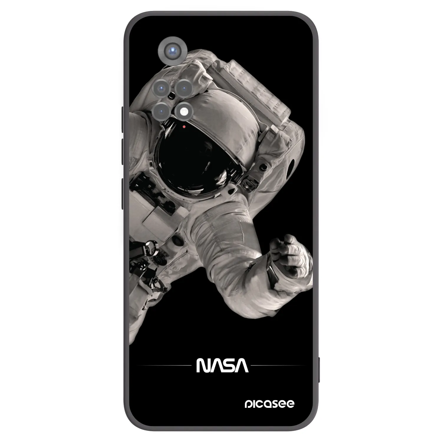 Picasee husă neagră din silicon pentru Xiaomi Redmi Note 11S 5G - Astronaut Big