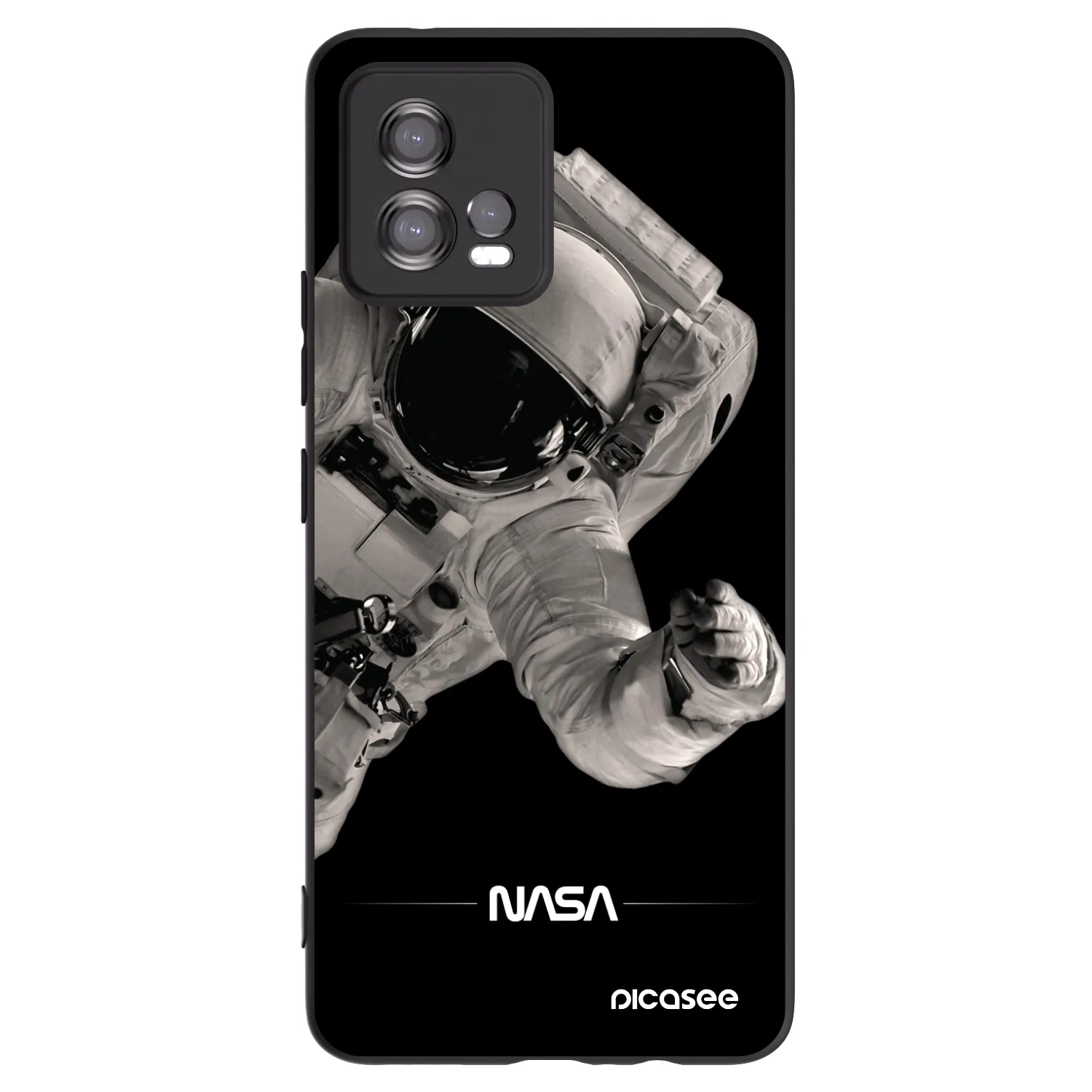 Picasee husă neagră din silicon pentru Motorola Moto G72 - Astronaut Big