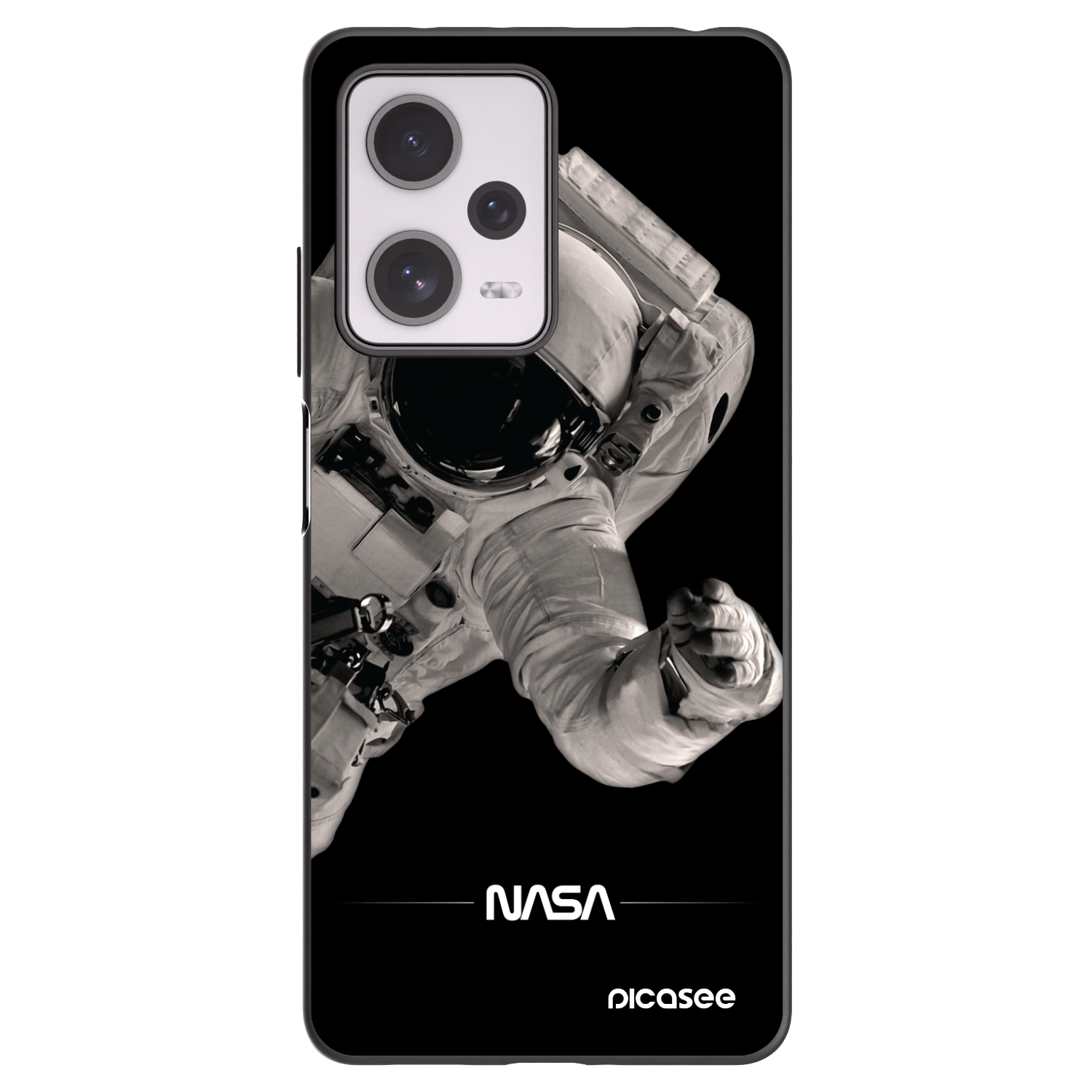Picasee husă neagră din silicon pentru Xiaomi Redmi Note 12 Pro+ 5G - Astronaut Big