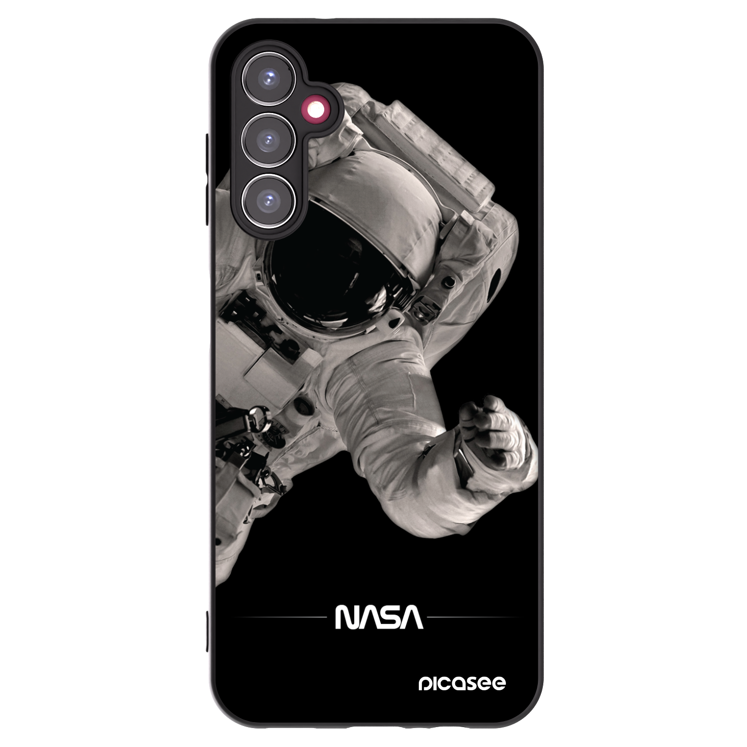 Picasee husă neagră din silicon pentru Samsung Galaxy A14 4G A145R - Astronaut Big