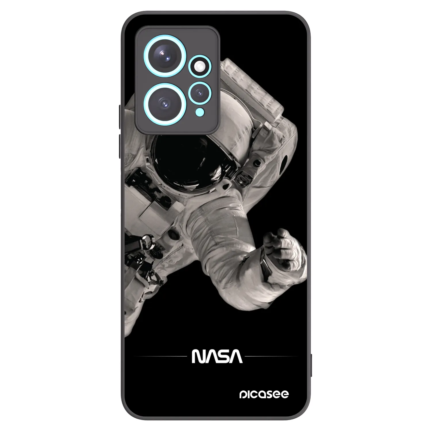 Picasee husă neagră din silicon pentru Xiaomi Redmi Note 12 4G - Astronaut Big
