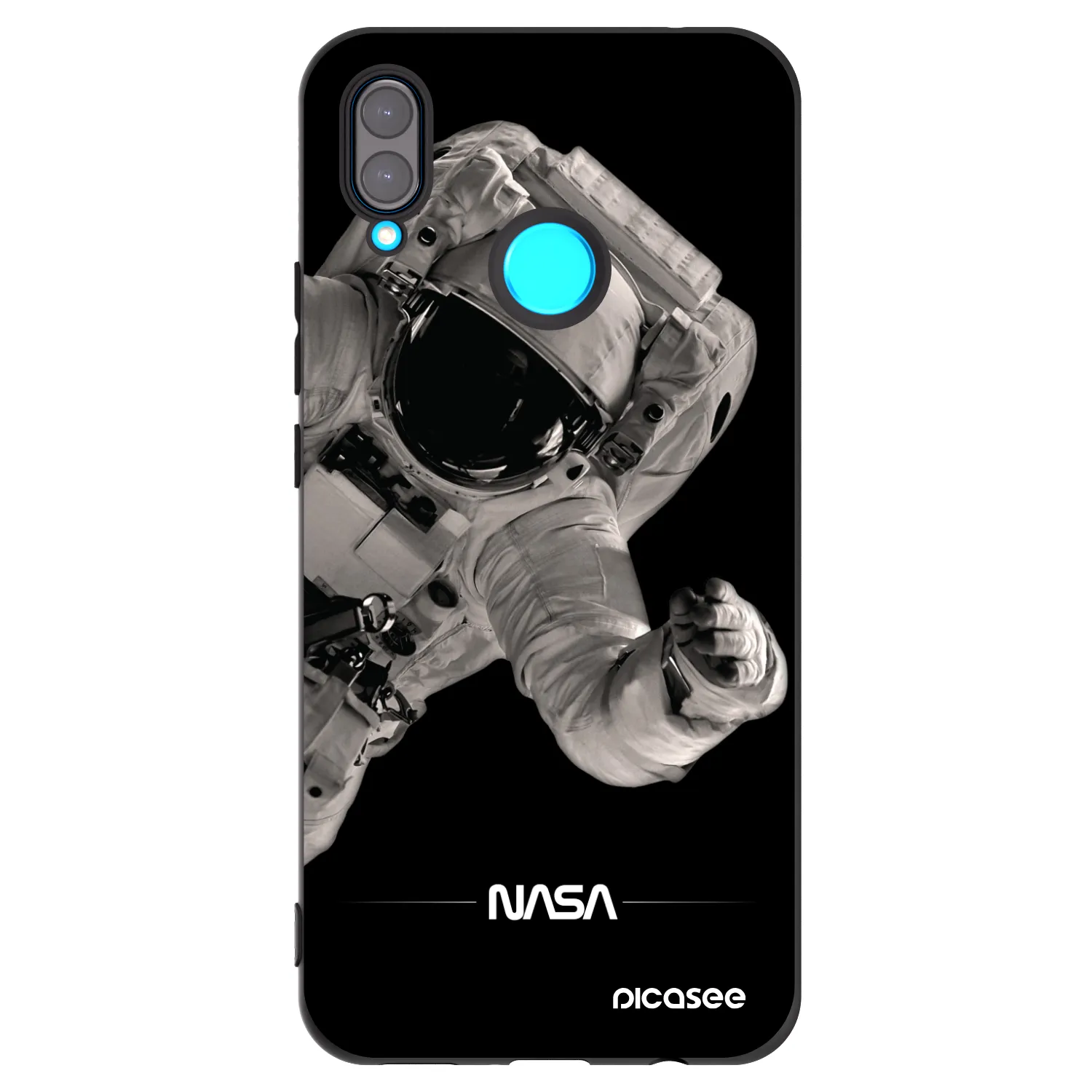Picasee husă neagră din silicon pentru Huawei Nova 3 - Astronaut Big