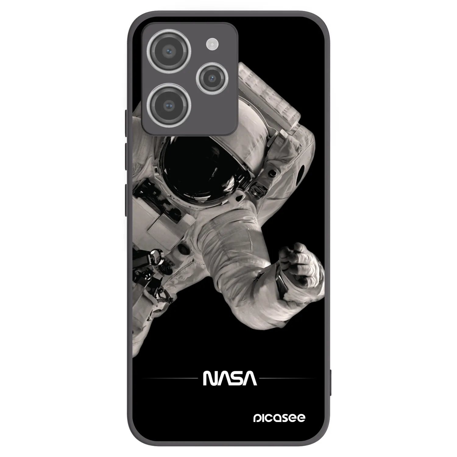 Picasee husă neagră din silicon pentru Xiaomi Redmi 12 4G - Astronaut Big