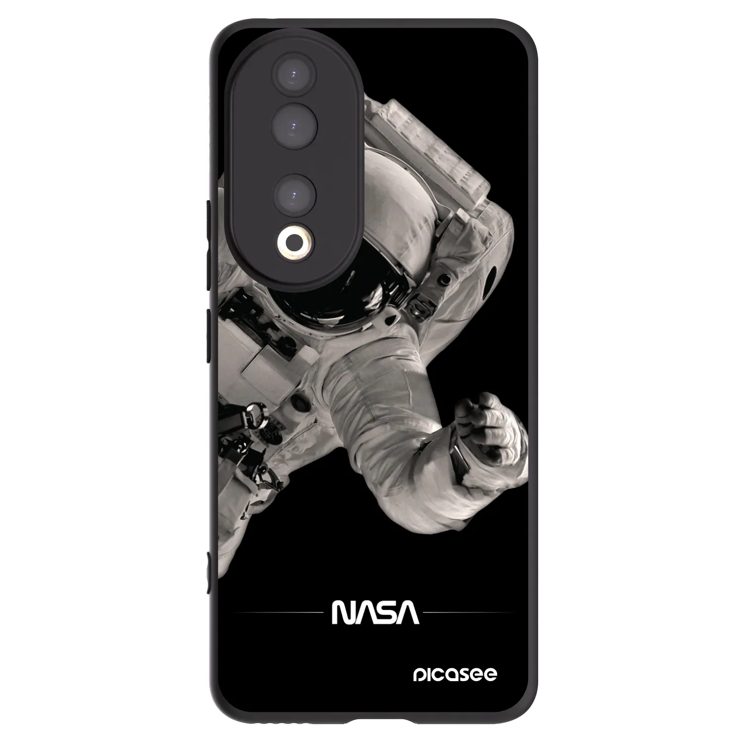 Picasee husă neagră din silicon pentru Honor 90 5G - Astronaut Big