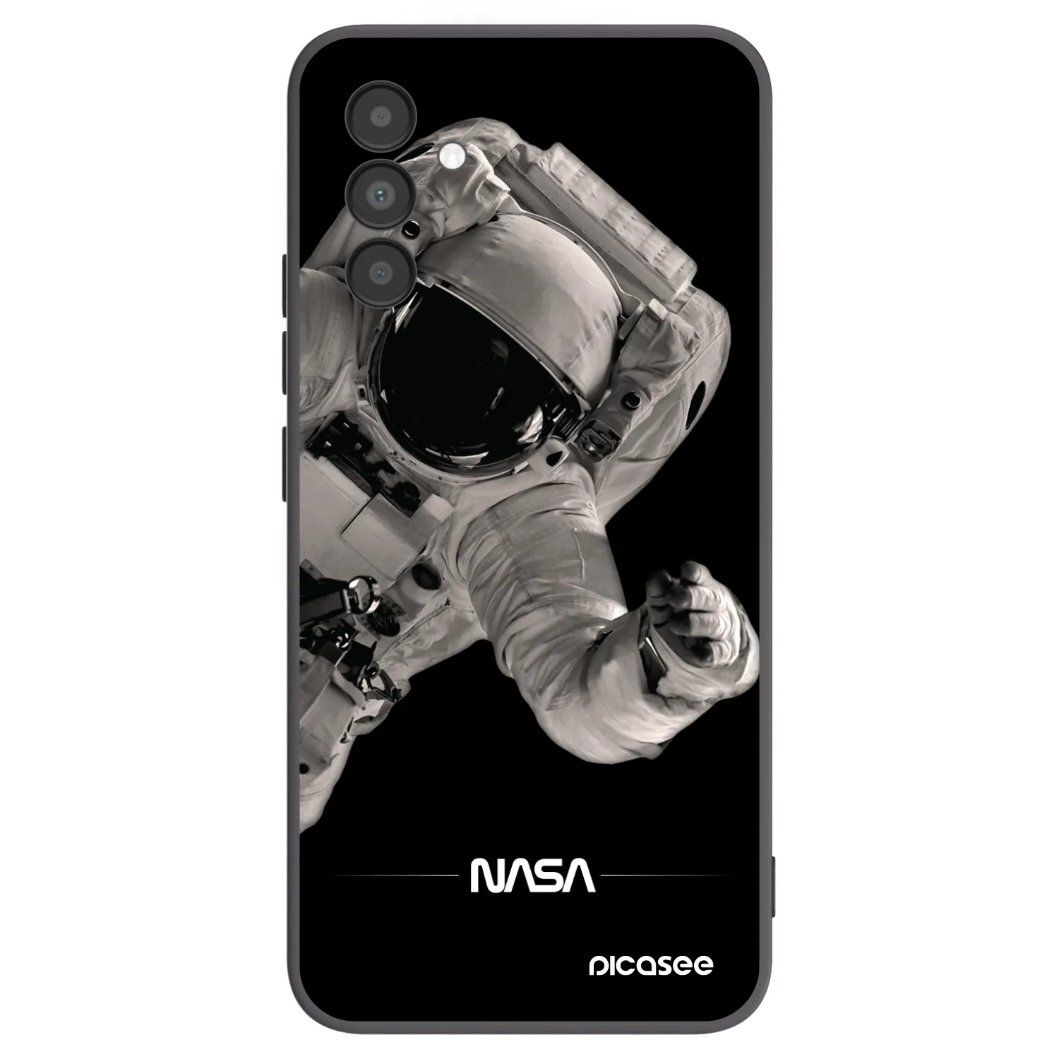 Picasee husă neagră din silicon pentru Samsung Galaxy A04s A047F - Astronaut Big