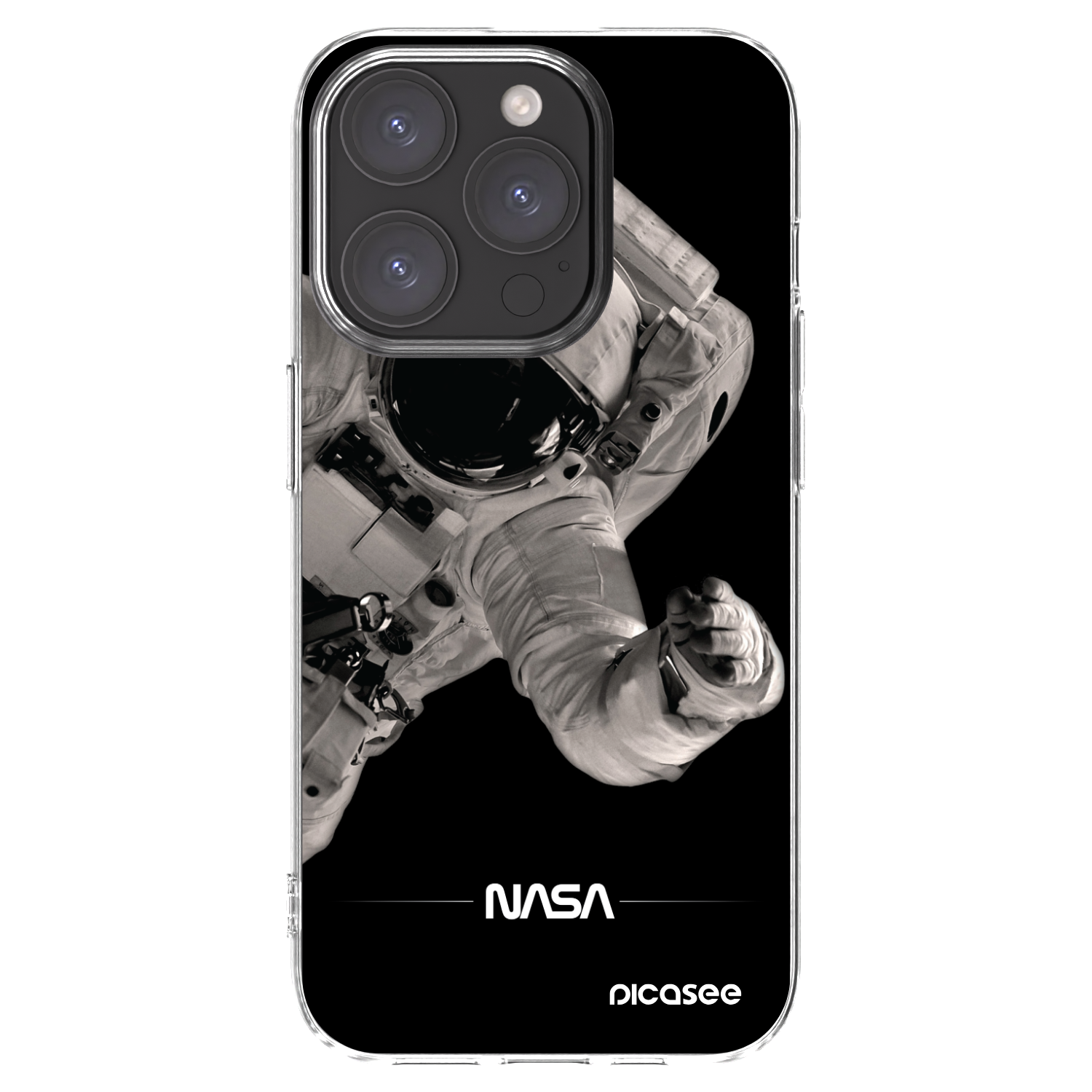 Picasee husă transparentă din silicon pentru Apple iPhone 15 Pro - Astronaut Big