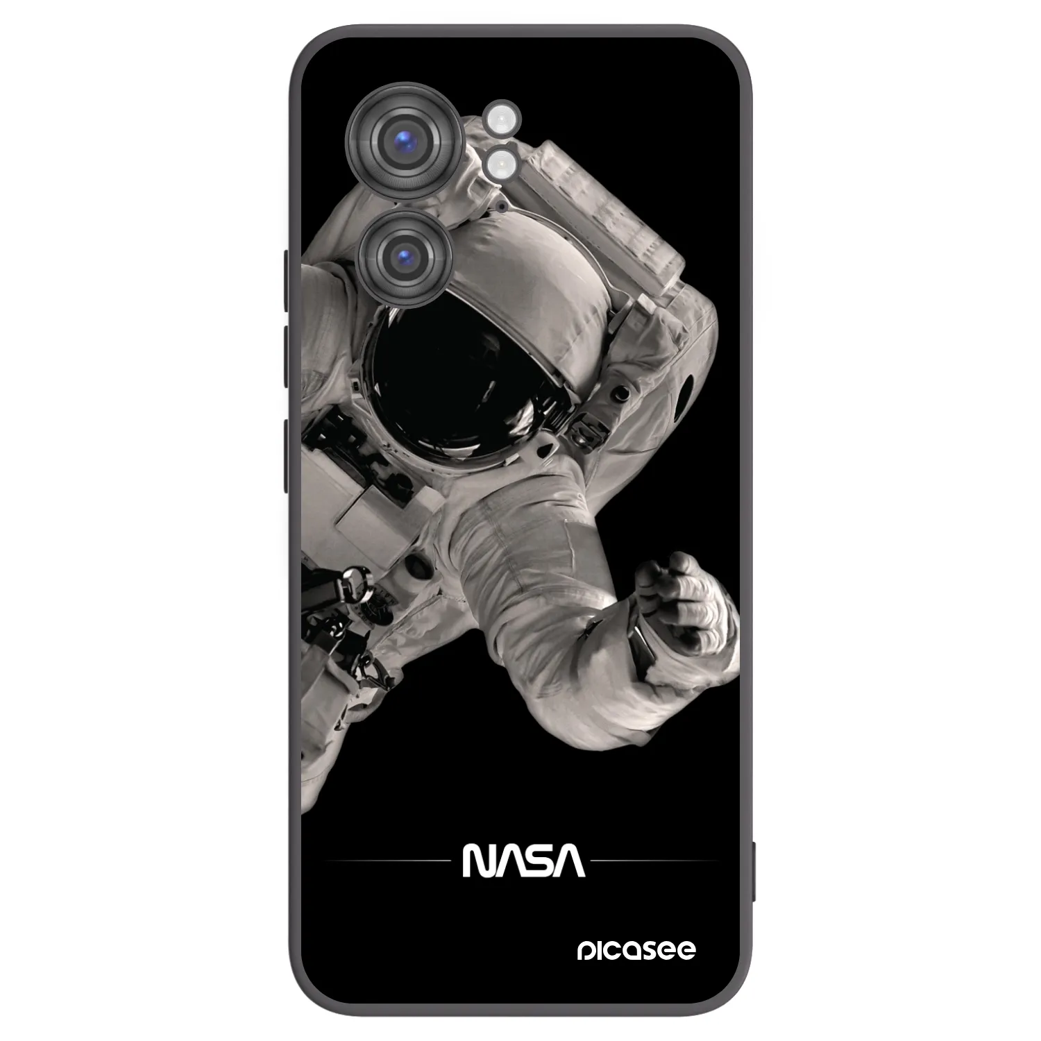 Picasee husă neagră din silicon pentru Motorola Edge 40 - Astronaut Big