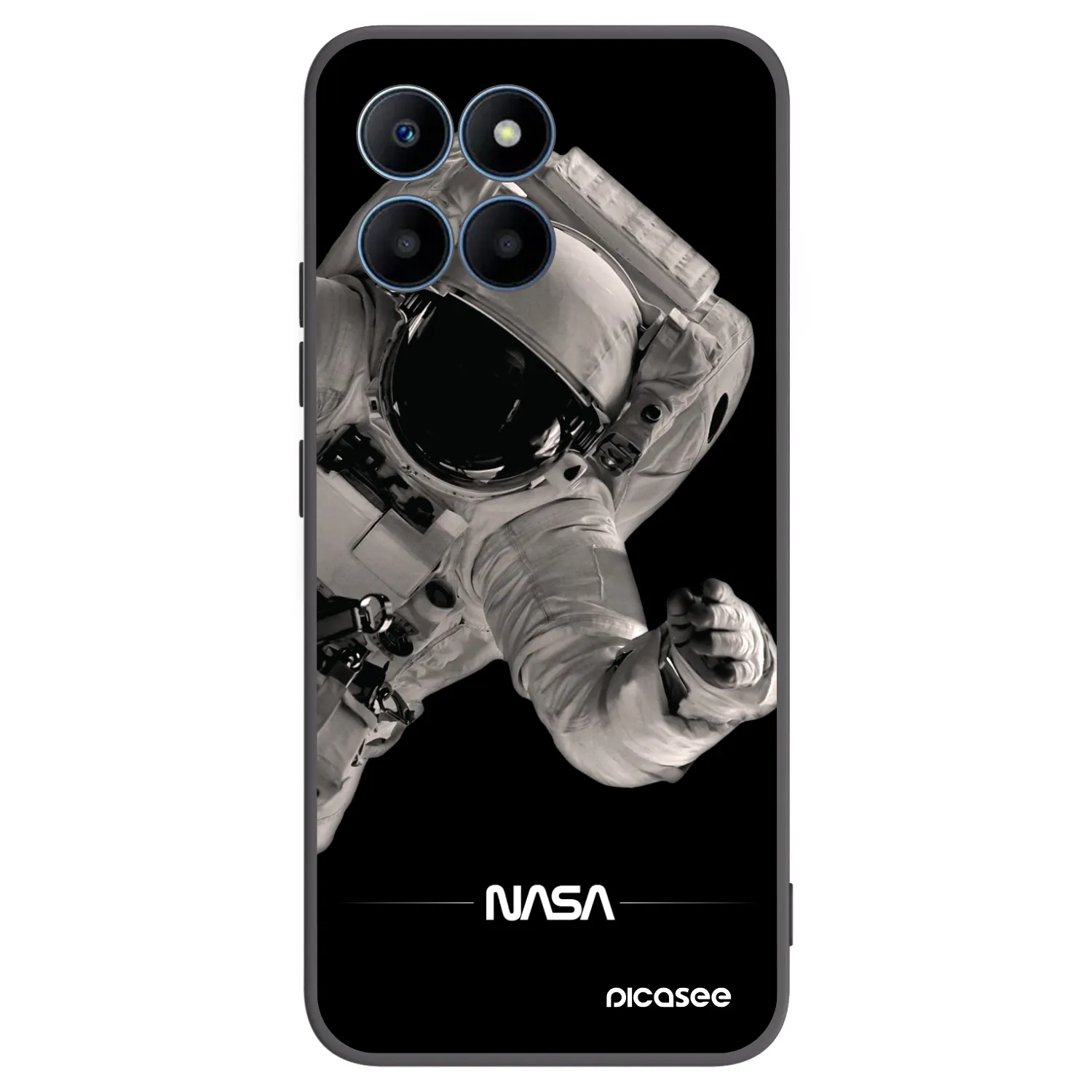 Picasee husă neagră din silicon pentru Honor 70 Lite - Astronaut Big