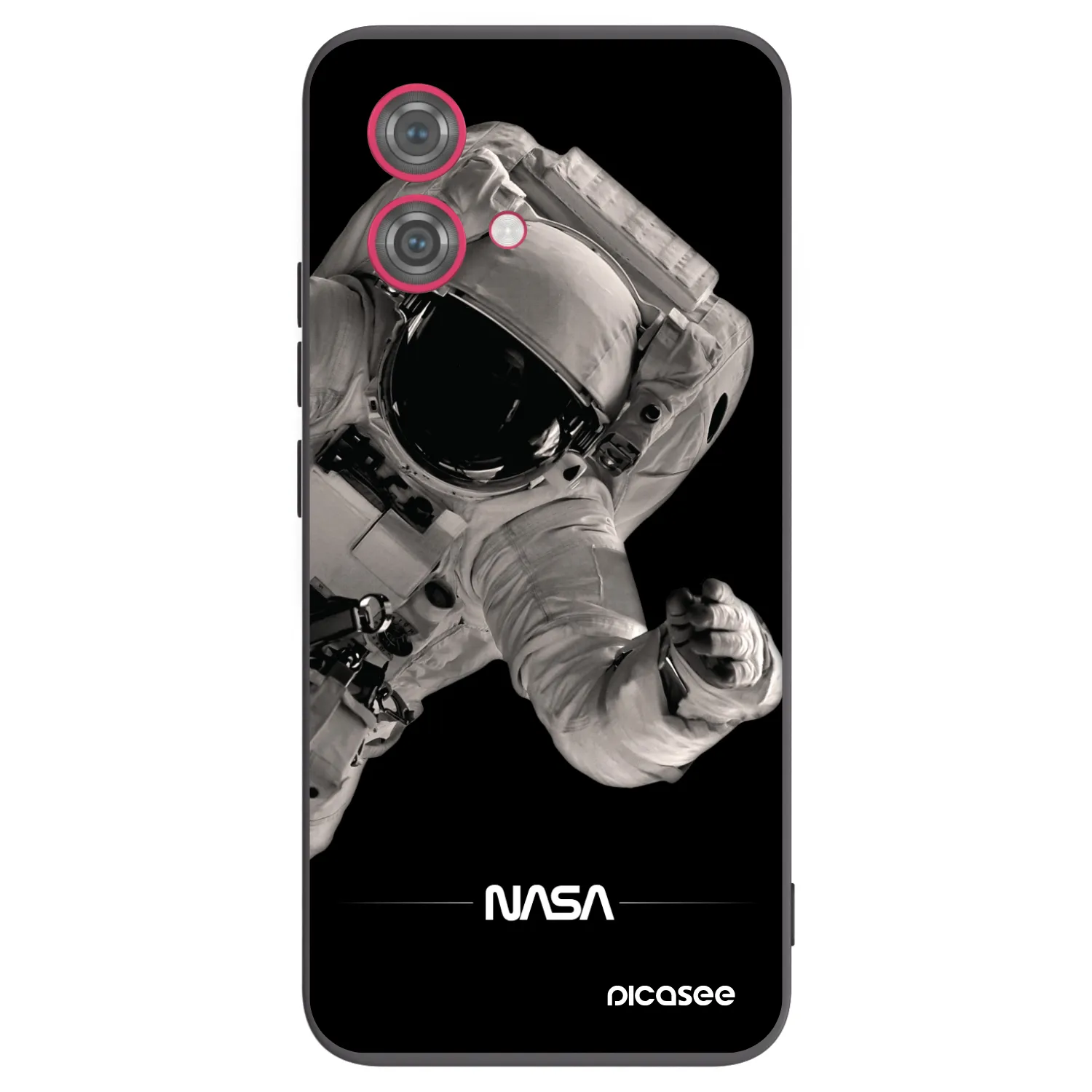 Picasee husă neagră din silicon pentru Motorola Moto G84 5G - Astronaut Big