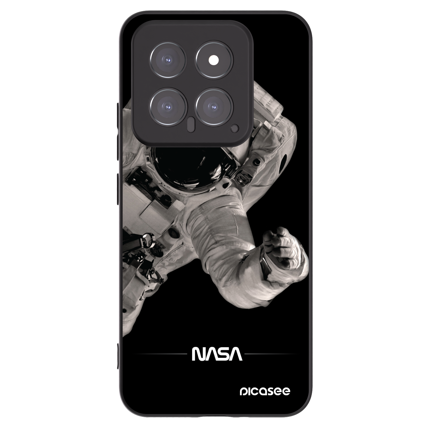 Picasee husă neagră din silicon pentru Xiaomi 14 - Astronaut Big