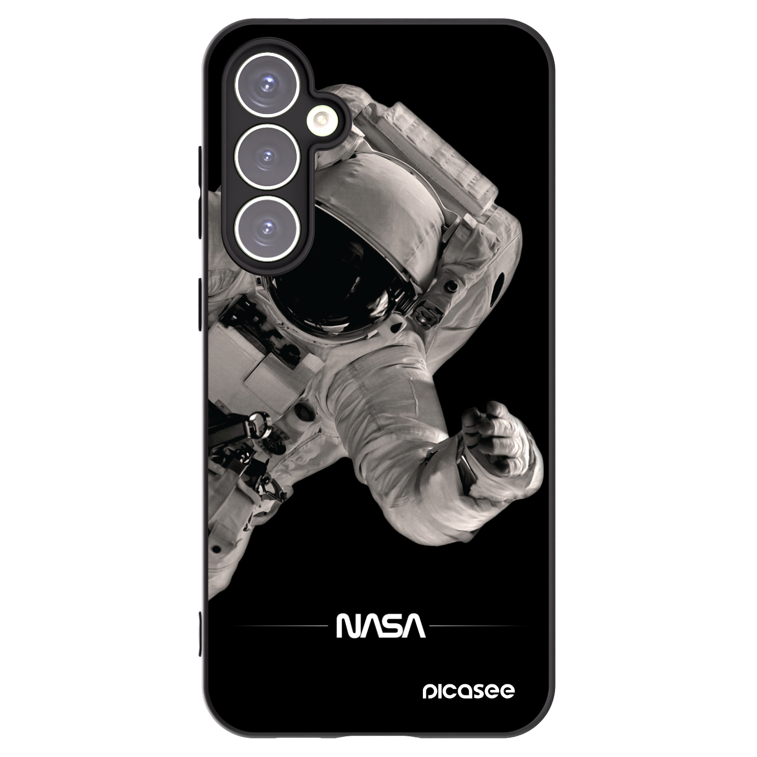 Picasee husă neagră din silicon pentru Samsung Galaxy S23 FE S711B - Astronaut Big
