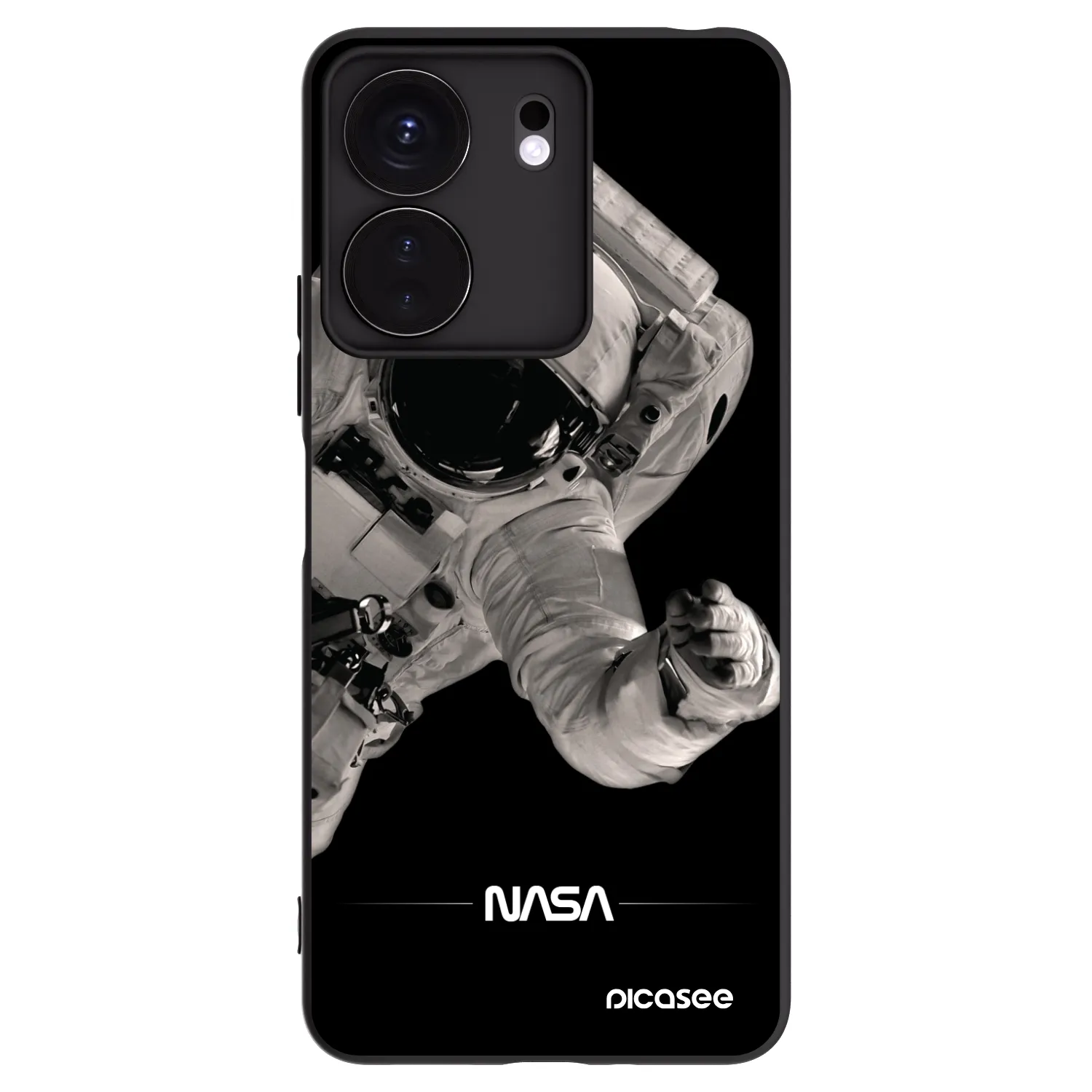 Picasee husă neagră din silicon pentru Xiaomi Redmi 13C 4G - Astronaut Big