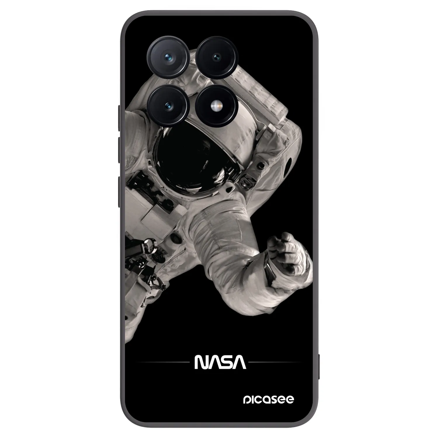 Picasee husă neagră din silicon pentru Xiaomi Poco X6 Pro - Astronaut Big