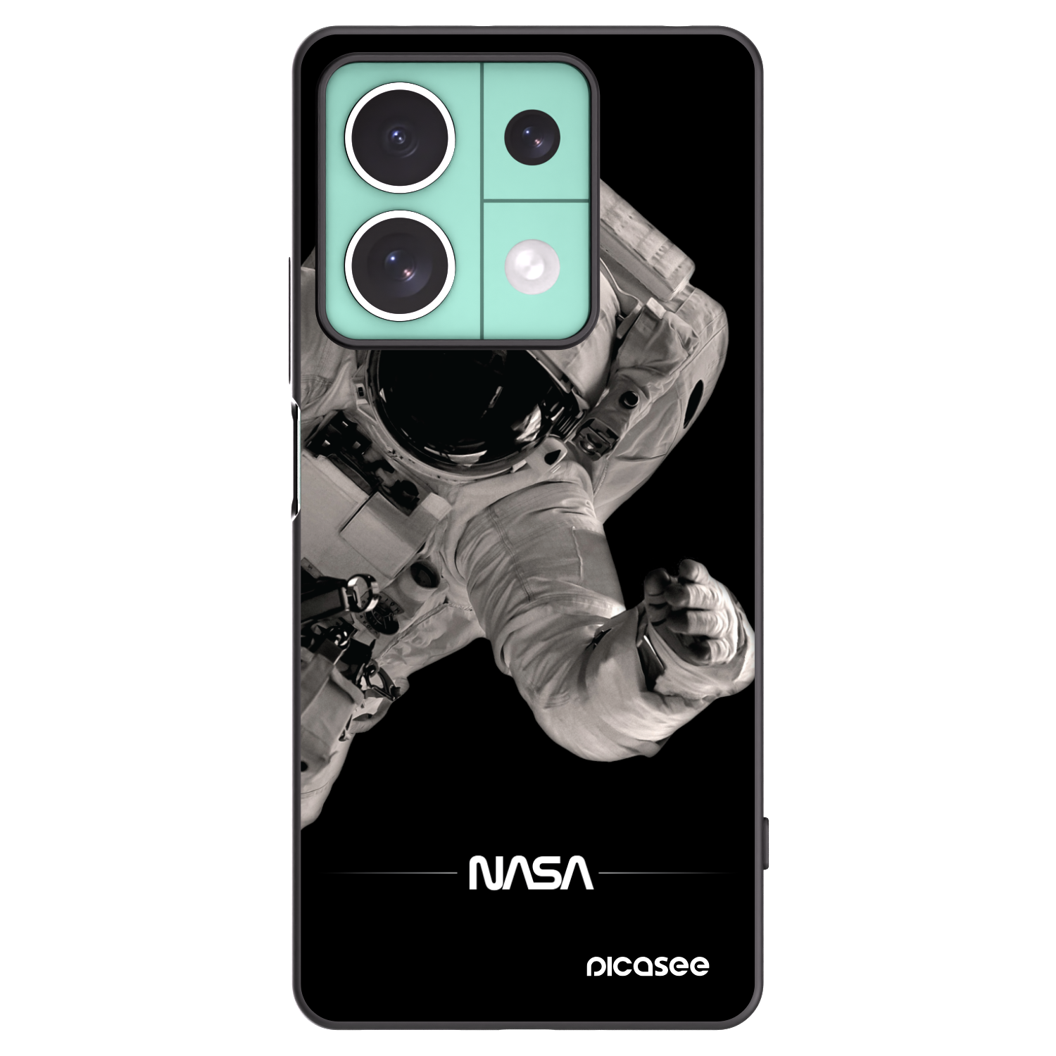 Picasee husă neagră din silicon pentru Xiaomi Redmi Note 13 5G - Astronaut Big
