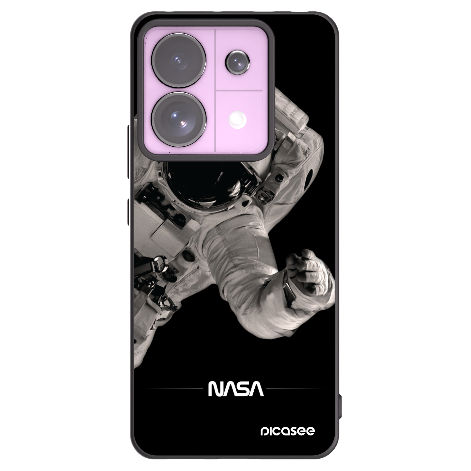 Picasee husă neagră din silicon pentru Xiaomi Redmi Note 13 Pro 5G - Astronaut Big