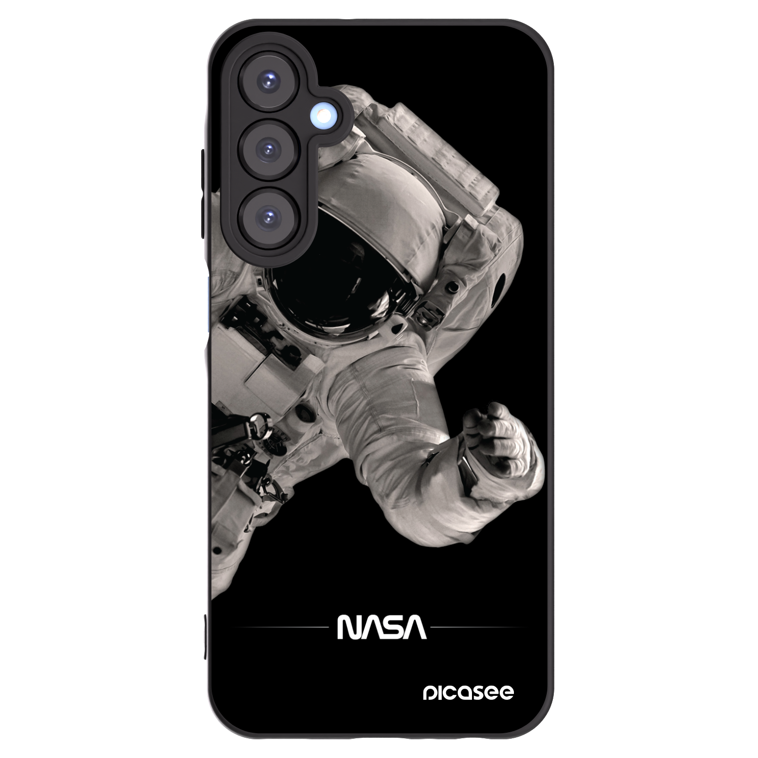 Picasee husă neagră din silicon pentru Samsung Galaxy A25 A256B 5G - Astronaut Big