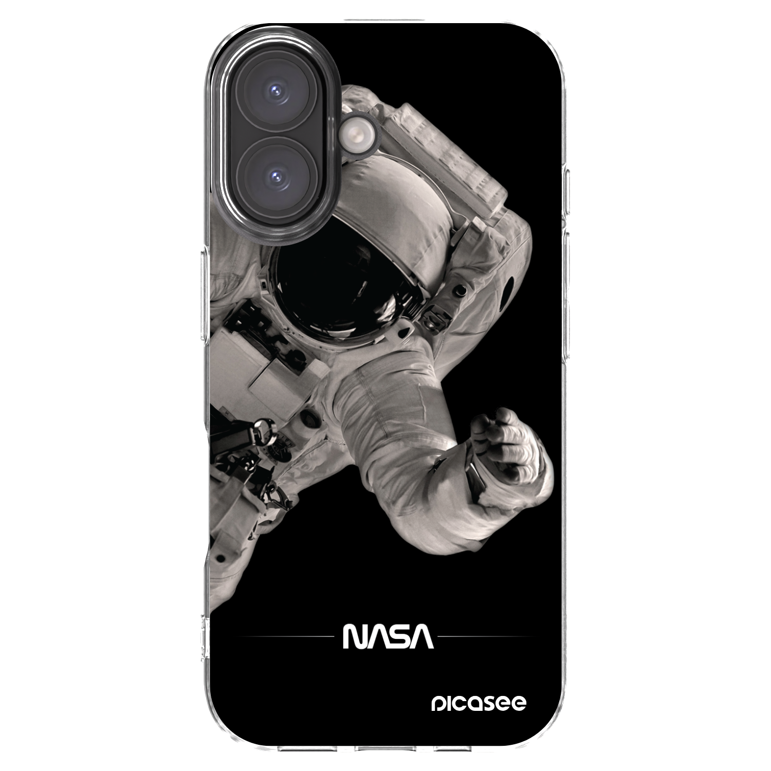 Picasee husă transparentă din silicon pentru Apple iPhone 16 - Astronaut Big