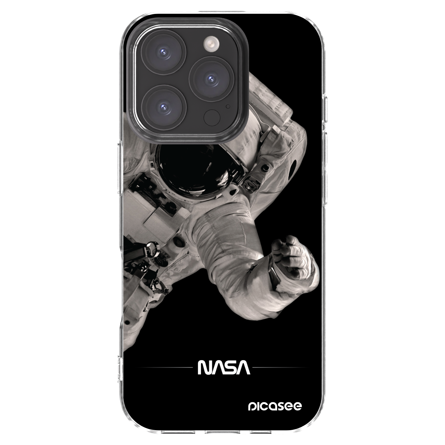 Picasee husă transparentă din silicon pentru Apple iPhone 16 Pro - Astronaut Big