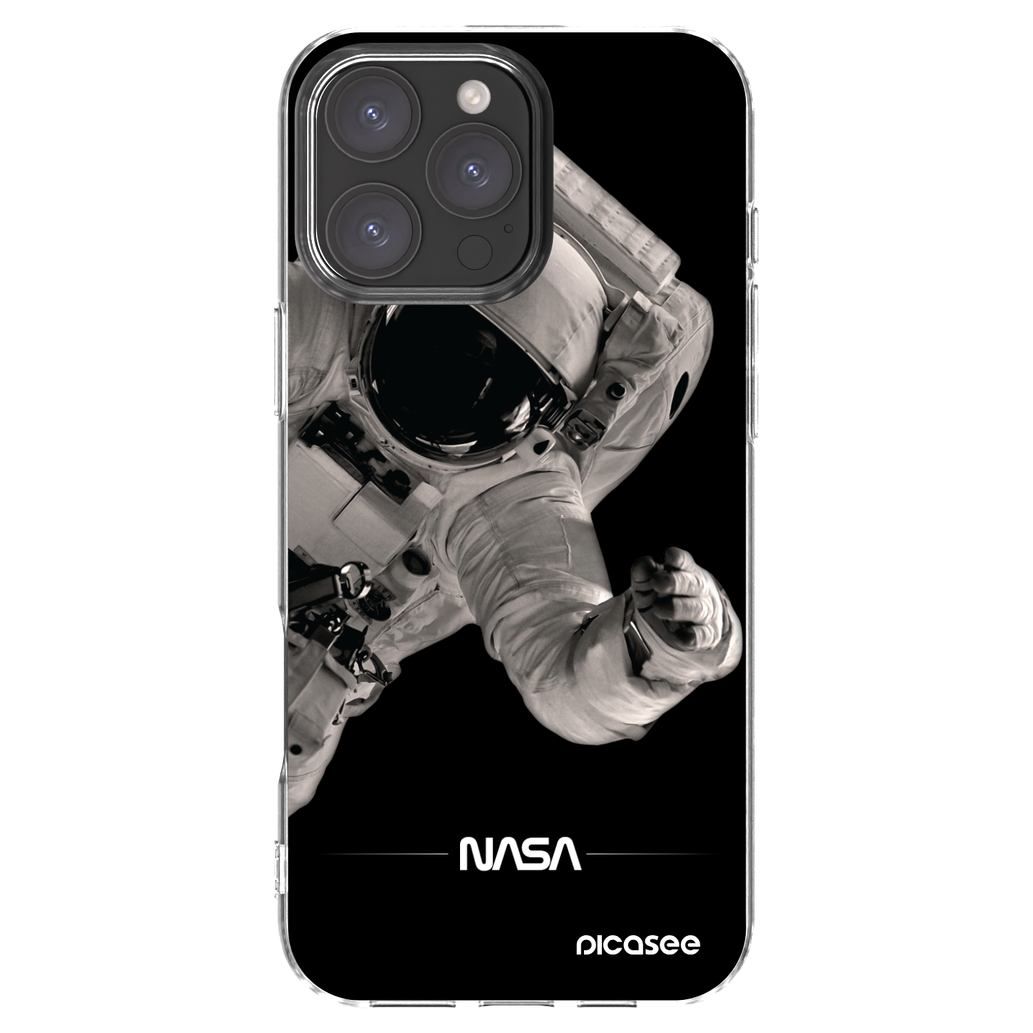 Picasee husă transparentă din silicon pentru Apple iPhone 16 Pro Max - Astronaut Big