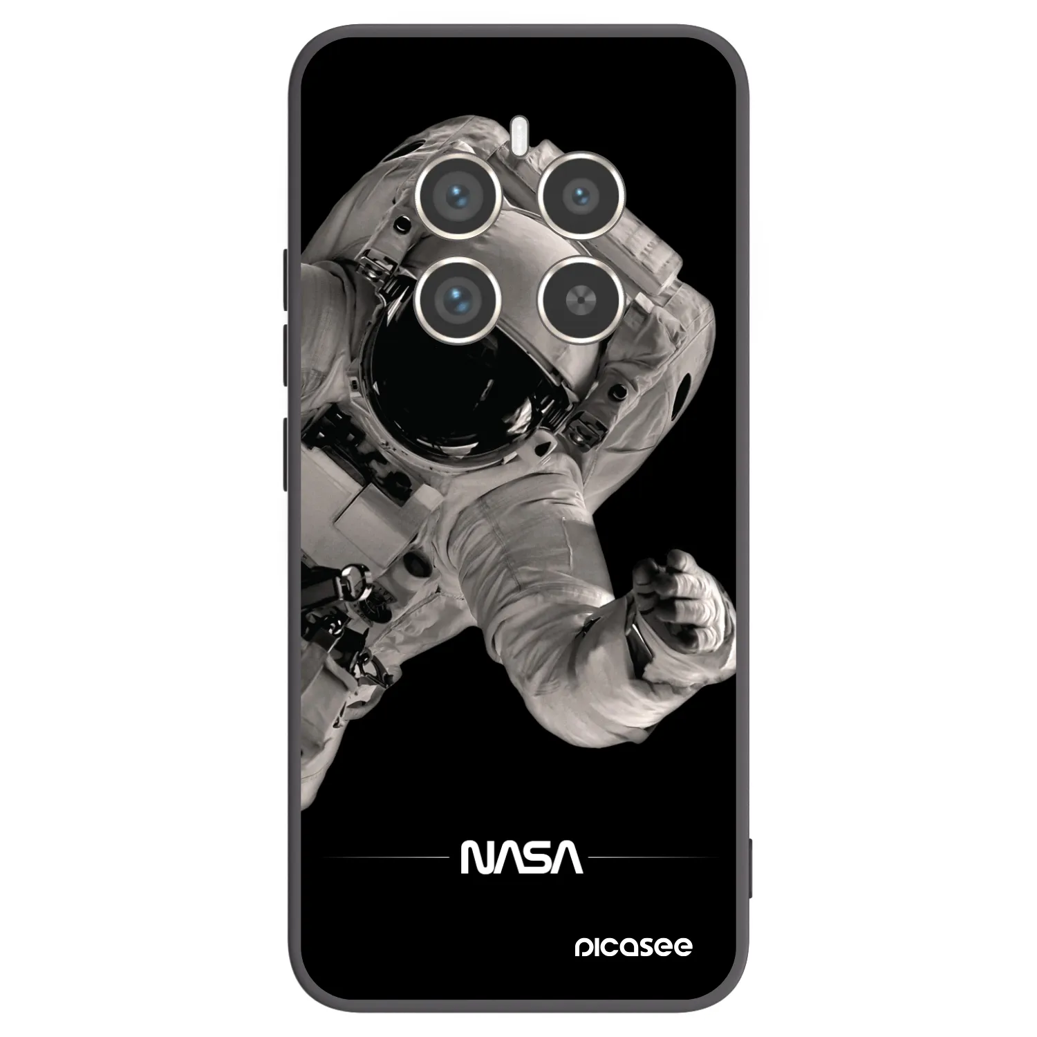 Picasee husă neagră din silicon pentru Realme 12 Pro 5G - Astronaut Big