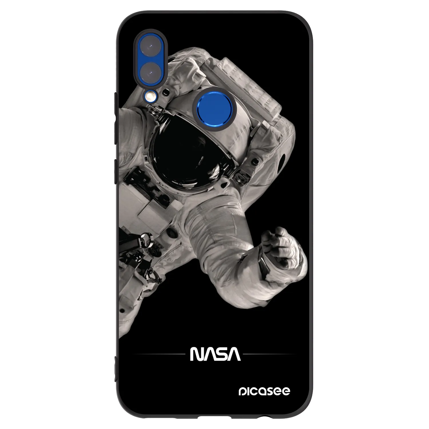 Picasee husă neagră din silicon pentru Honor 10 Lite - Astronaut Big