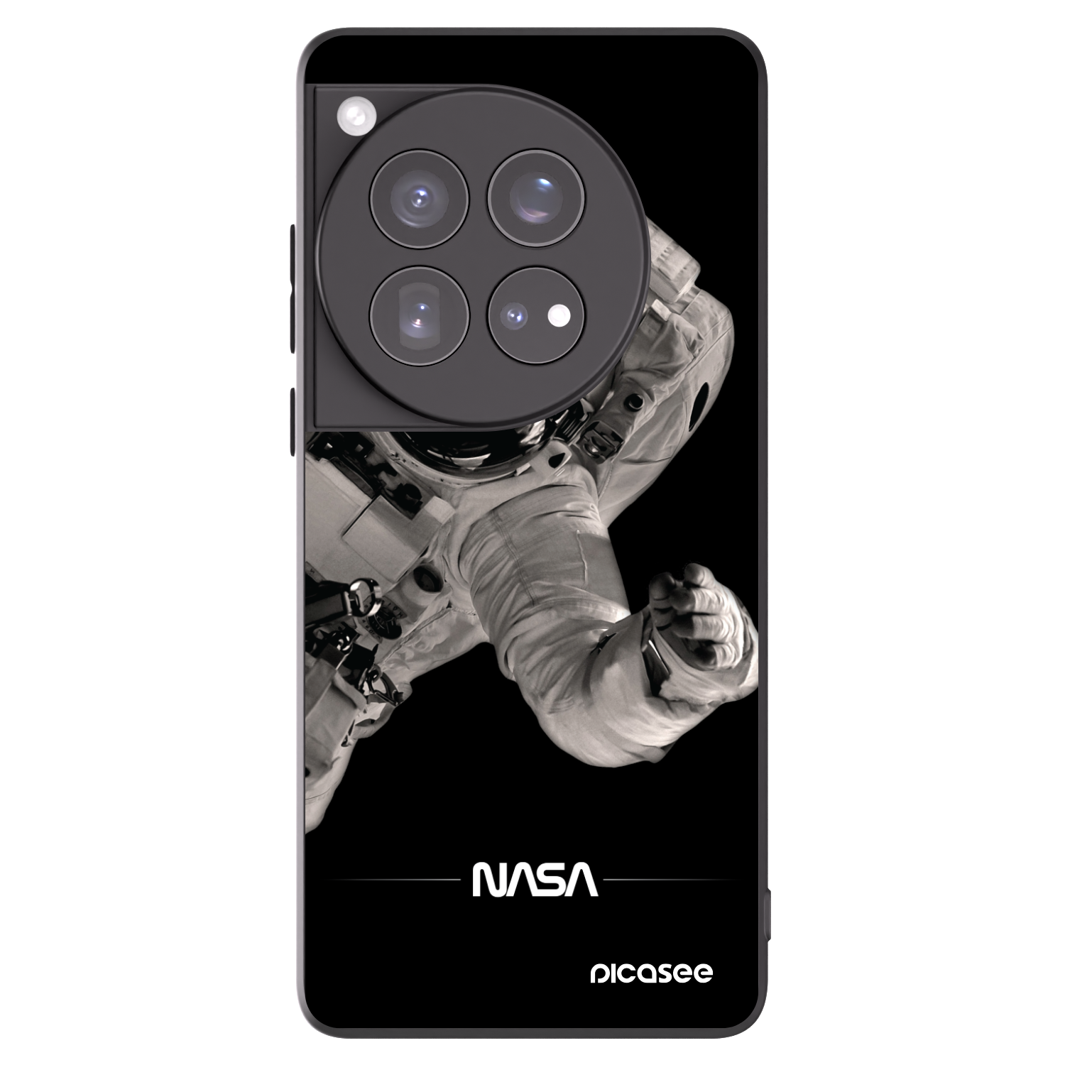 Picasee husă neagră din silicon pentru OnePlus 12 5G - Astronaut Big