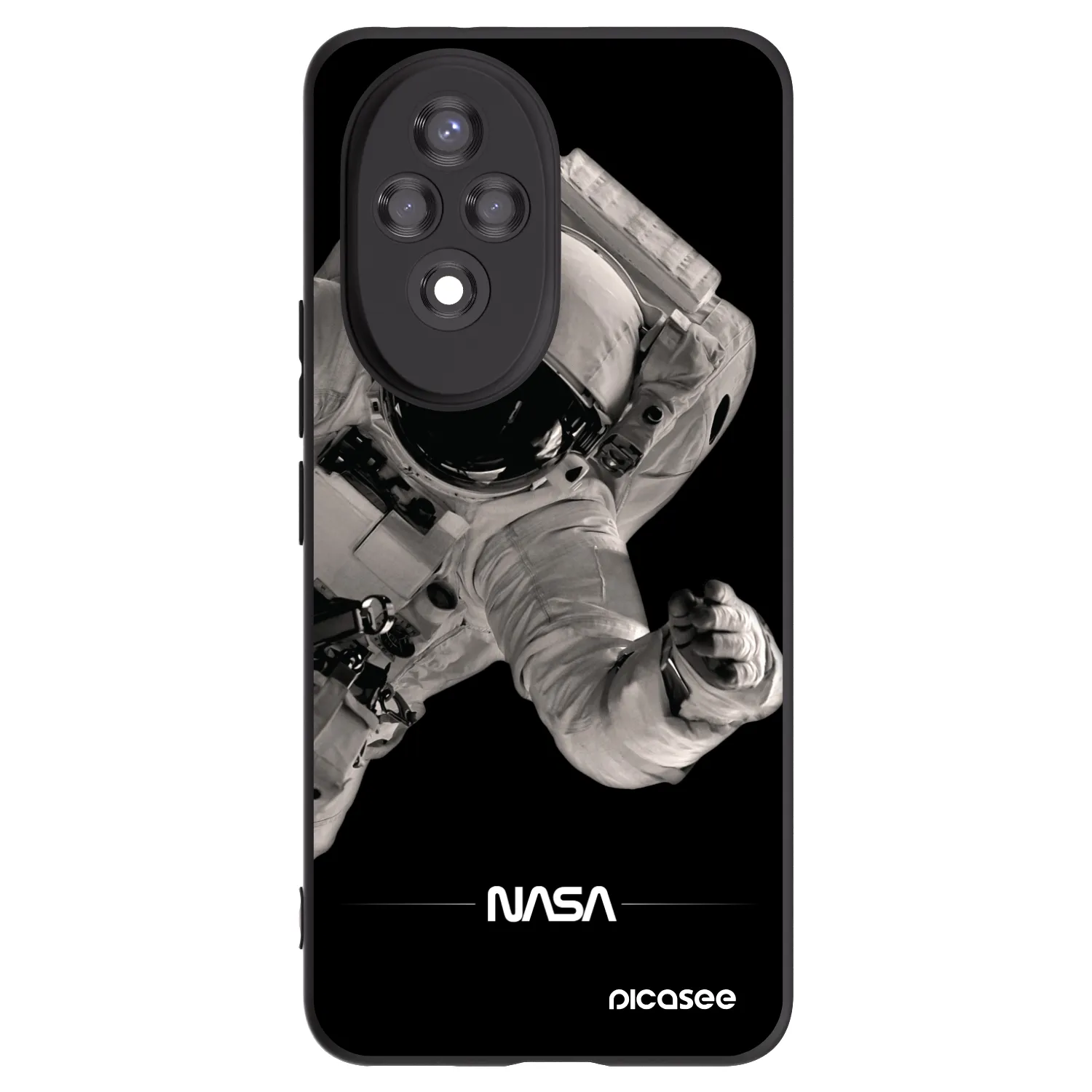Picasee husă neagră din silicon pentru Honor 200 Pro 5G - Astronaut Big