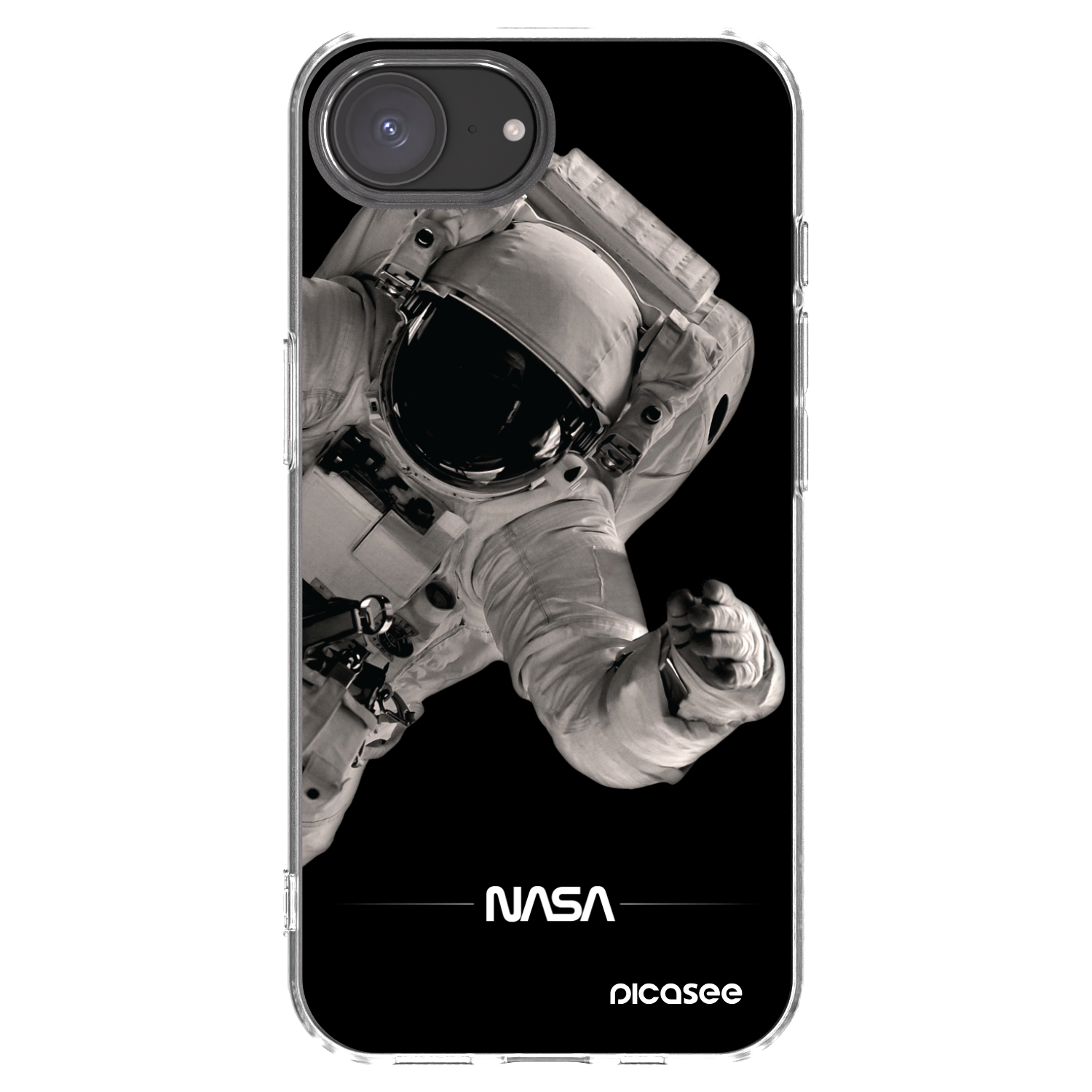 Picasee husă transparentă din silicon pentru Apple iPhone 16e - Astronaut Big