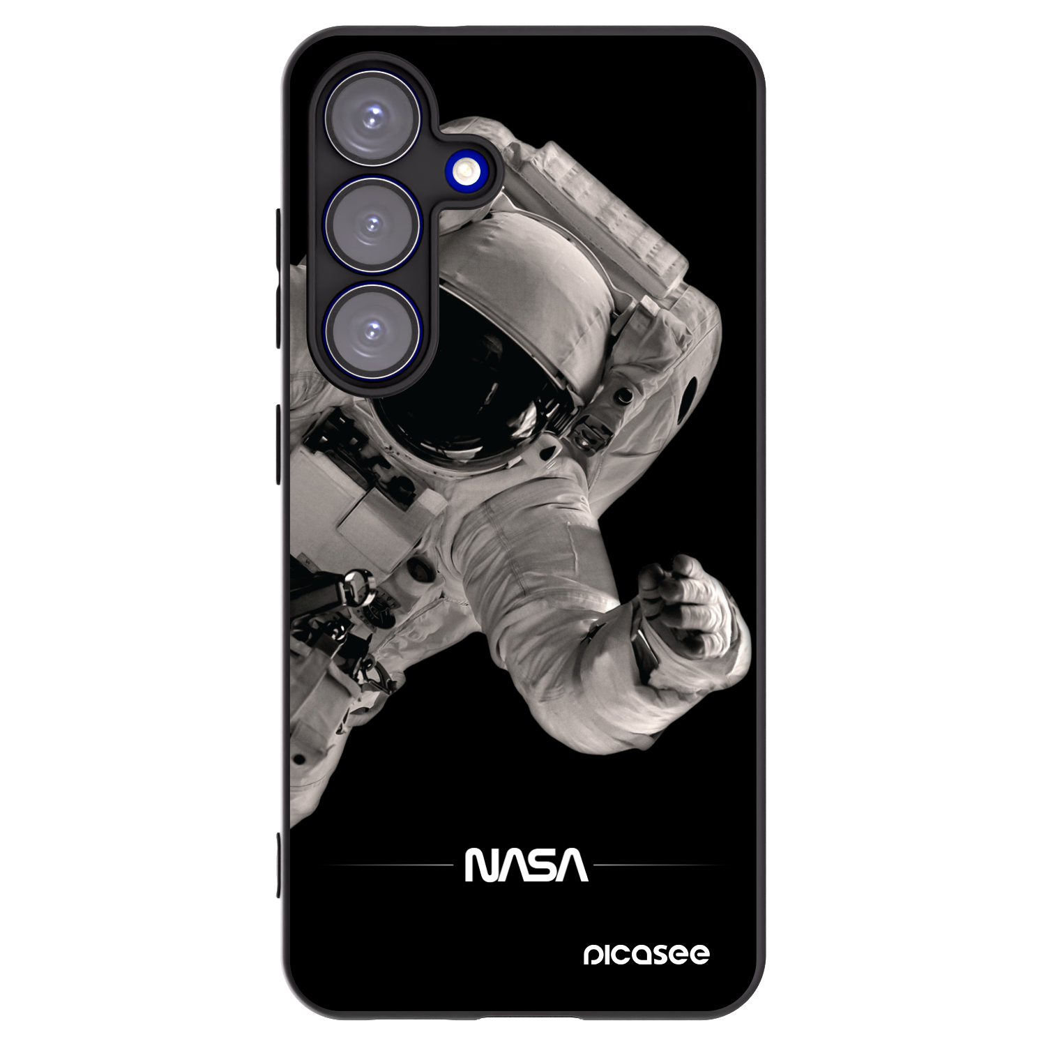 Picasee husă neagră din silicon pentru Samsung Galaxy S25 5G - Astronaut Big