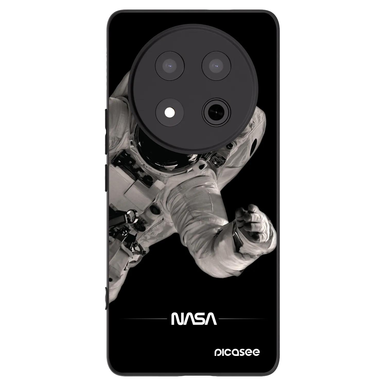 Picasee husă neagră din silicon pentru Honor Magic7 Lite 5G - Astronaut Big