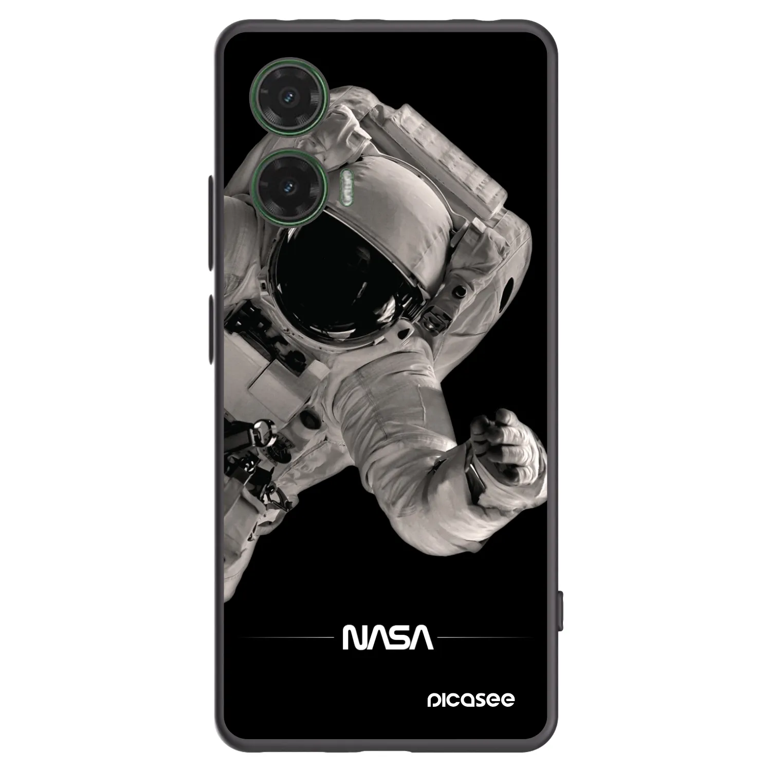 Picasee husă neagră din silicon pentru Motorola Moto G35 5G - Astronaut Big