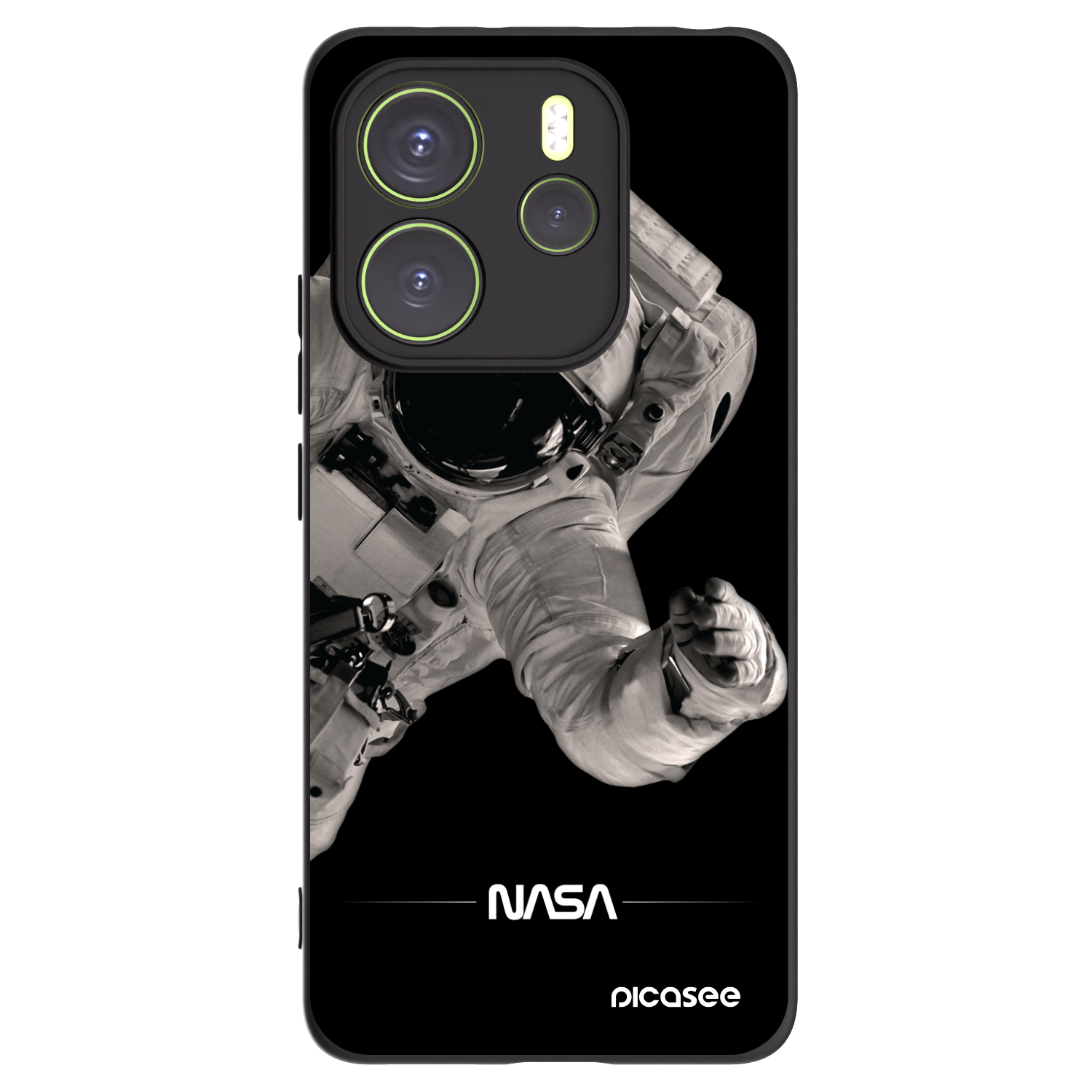 Picasee husă neagră din silicon pentru Xiaomi Redmi Note 14 4G - Astronaut Big