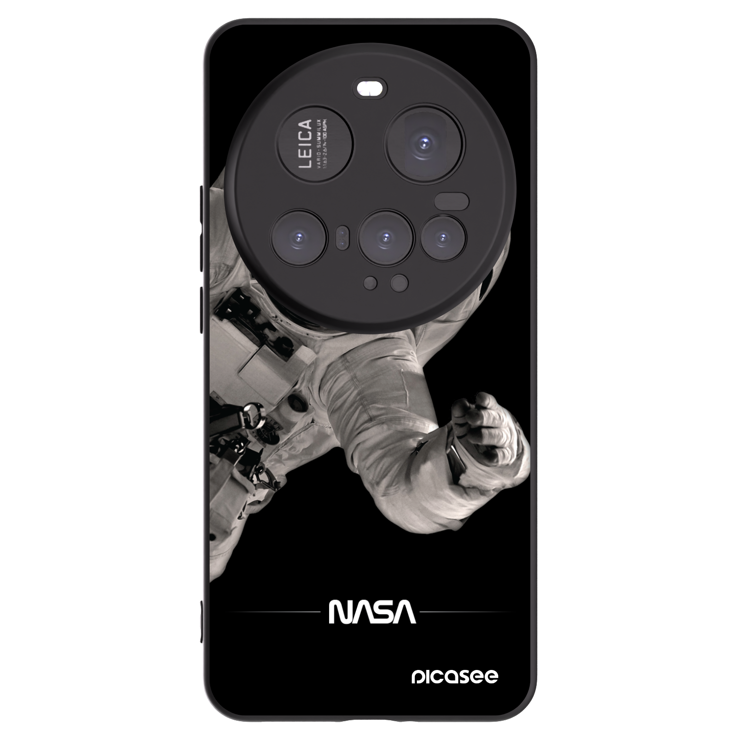 Picasee husă neagră din silicon pentru Xiaomi 15 Ultra - Astronaut Big