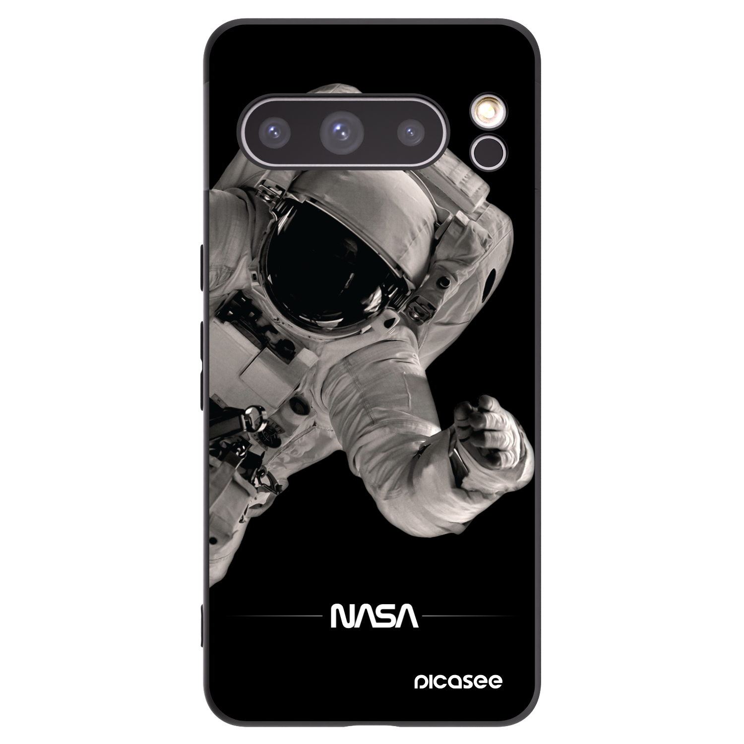 Picasee husă neagră din silicon pentru Google Pixel 8 Pro - Astronaut Big