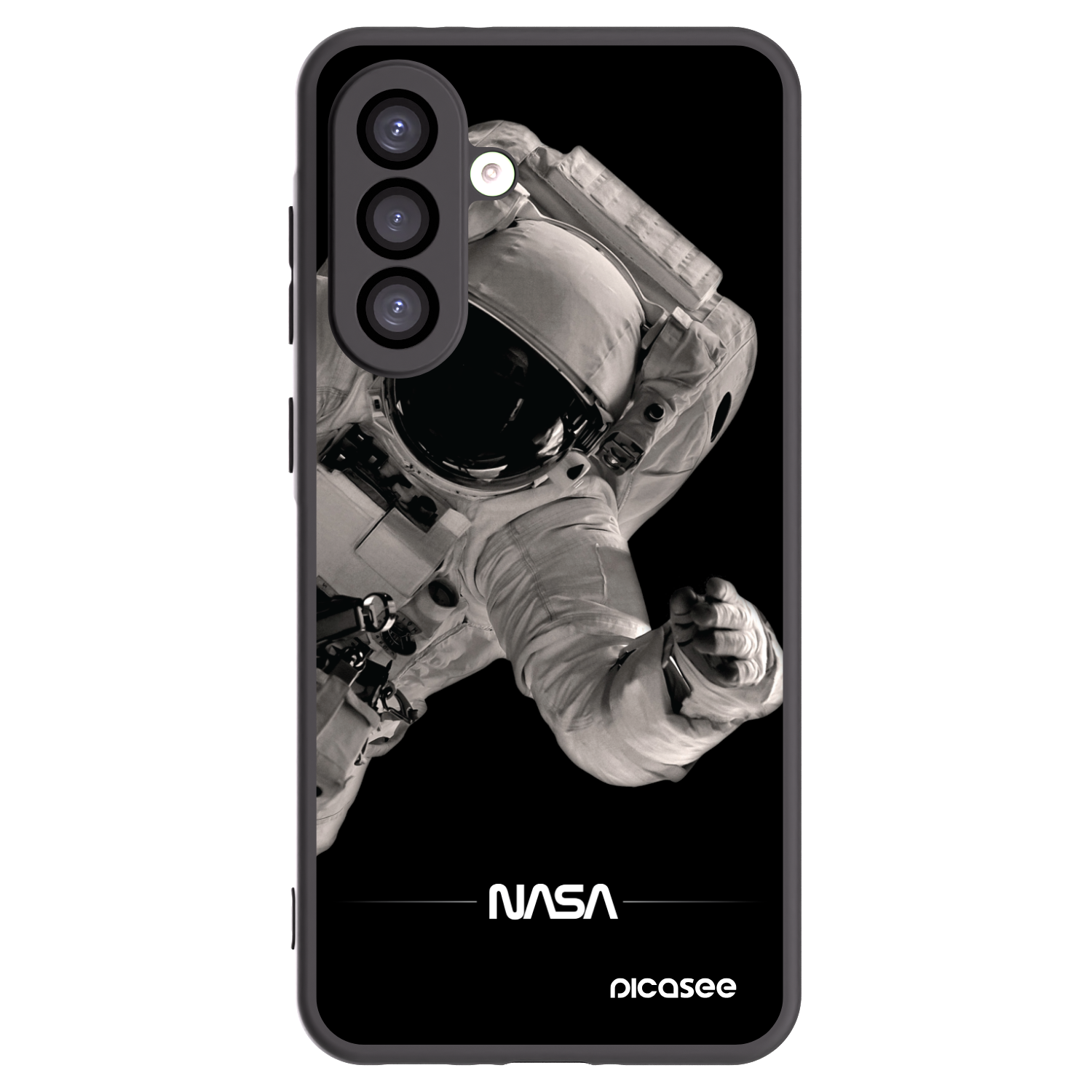 Picasee husă neagră din silicon pentru Samsung Galaxy A26 5G A266B - Astronaut Big