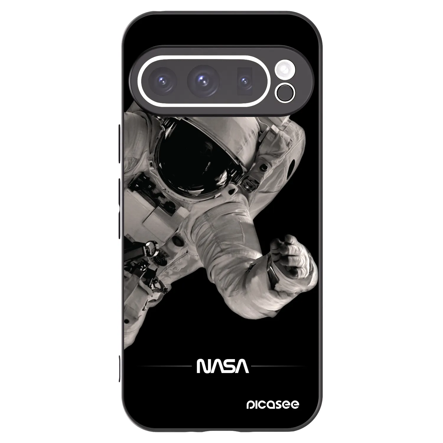 Picasee husă neagră din silicon pentru Google Pixel 9 Pro - Astronaut Big