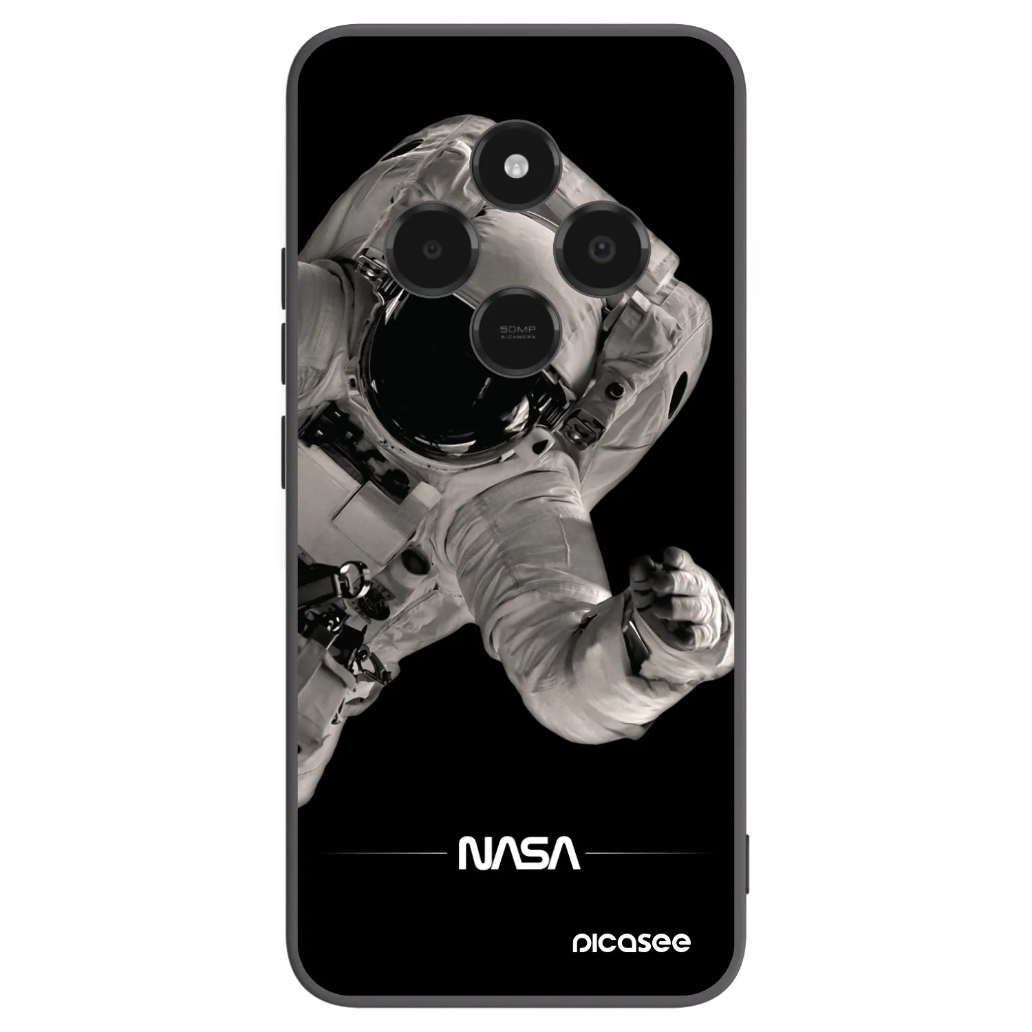 Picasee husă neagră din silicon pentru Xiaomi Poco C75 - Astronaut Big