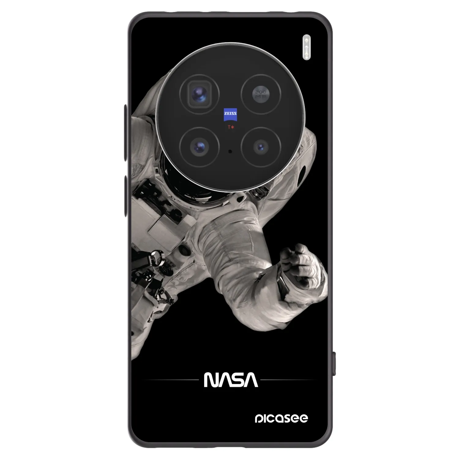 Picasee husă neagră din silicon pentru Vivo X200 Pro - Astronaut Big