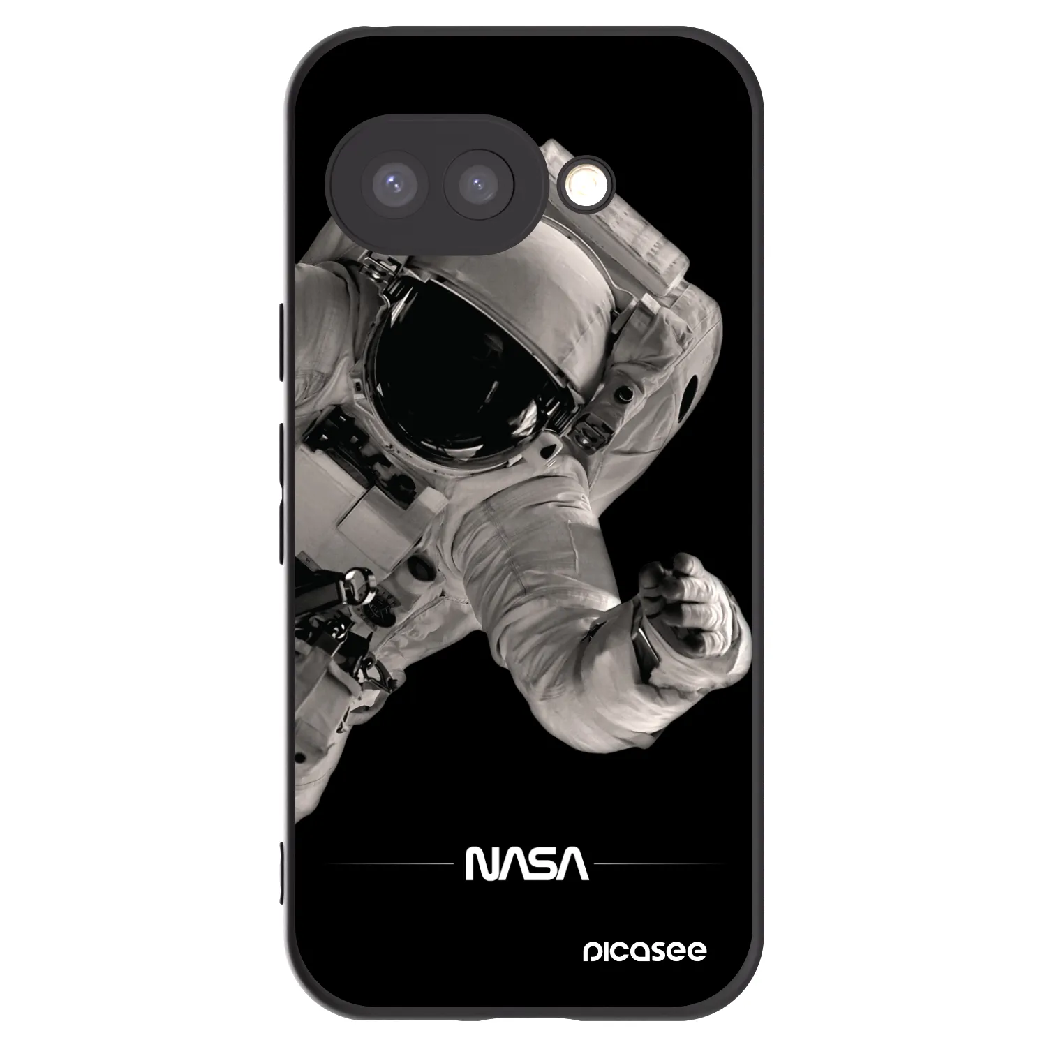 Picasee husă neagră din silicon pentru Google Pixel 9a - Astronaut Big