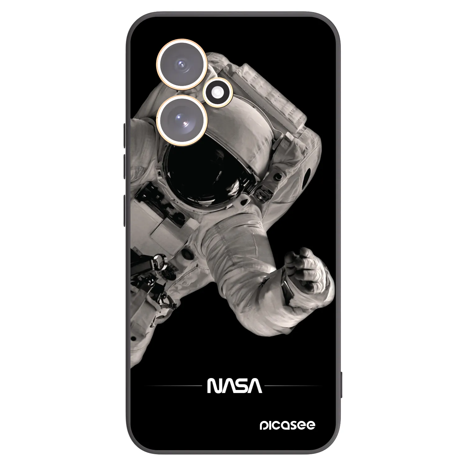 Picasee husă neagră din silicon pentru Honor 400 5G - Astronaut Big