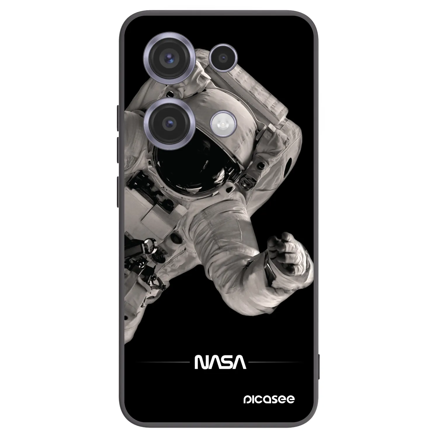 Picasee husă neagră din silicon pentru Xiaomi Redmi Note 14S - Astronaut Big
