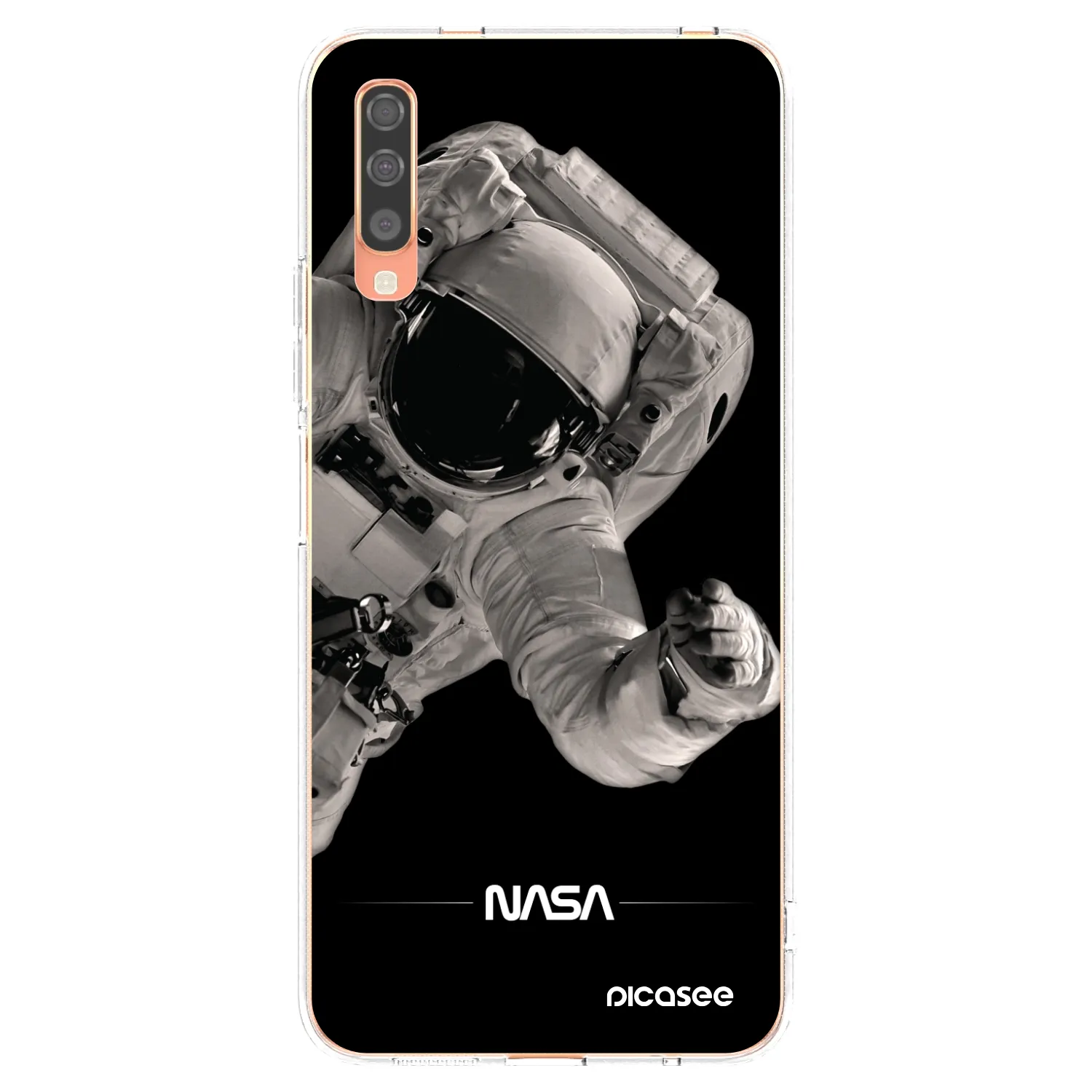 Picasee husă transparentă din silicon pentru Samsung Galaxy A70 A705F - Astronaut Big