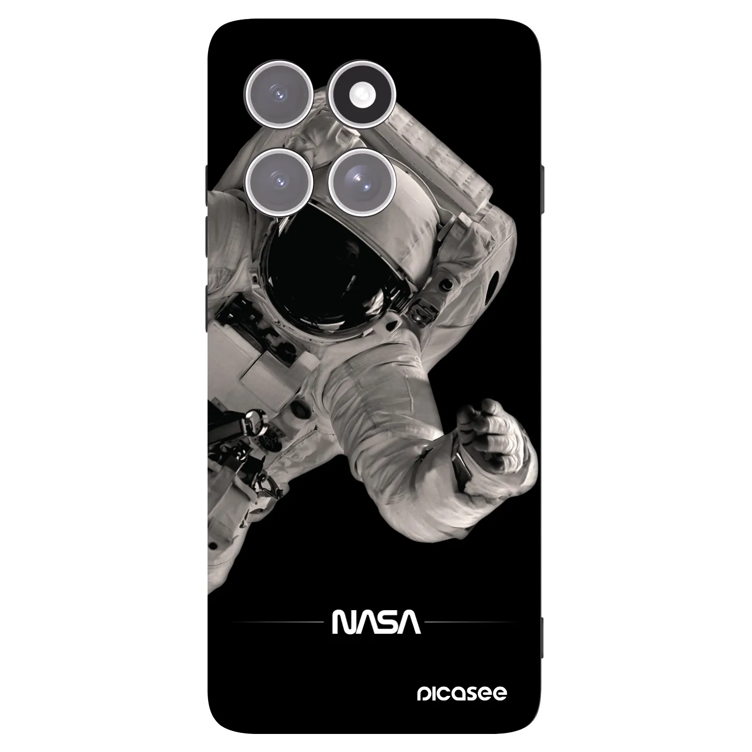 Picasee husă neagră din silicon pentru Motorola Edge 60 Pro - Astronaut Big