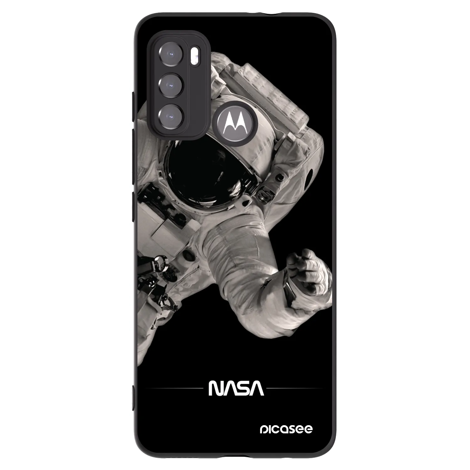 Picasee husă neagră din silicon pentru Motorola Edge 60 5G - Astronaut Big