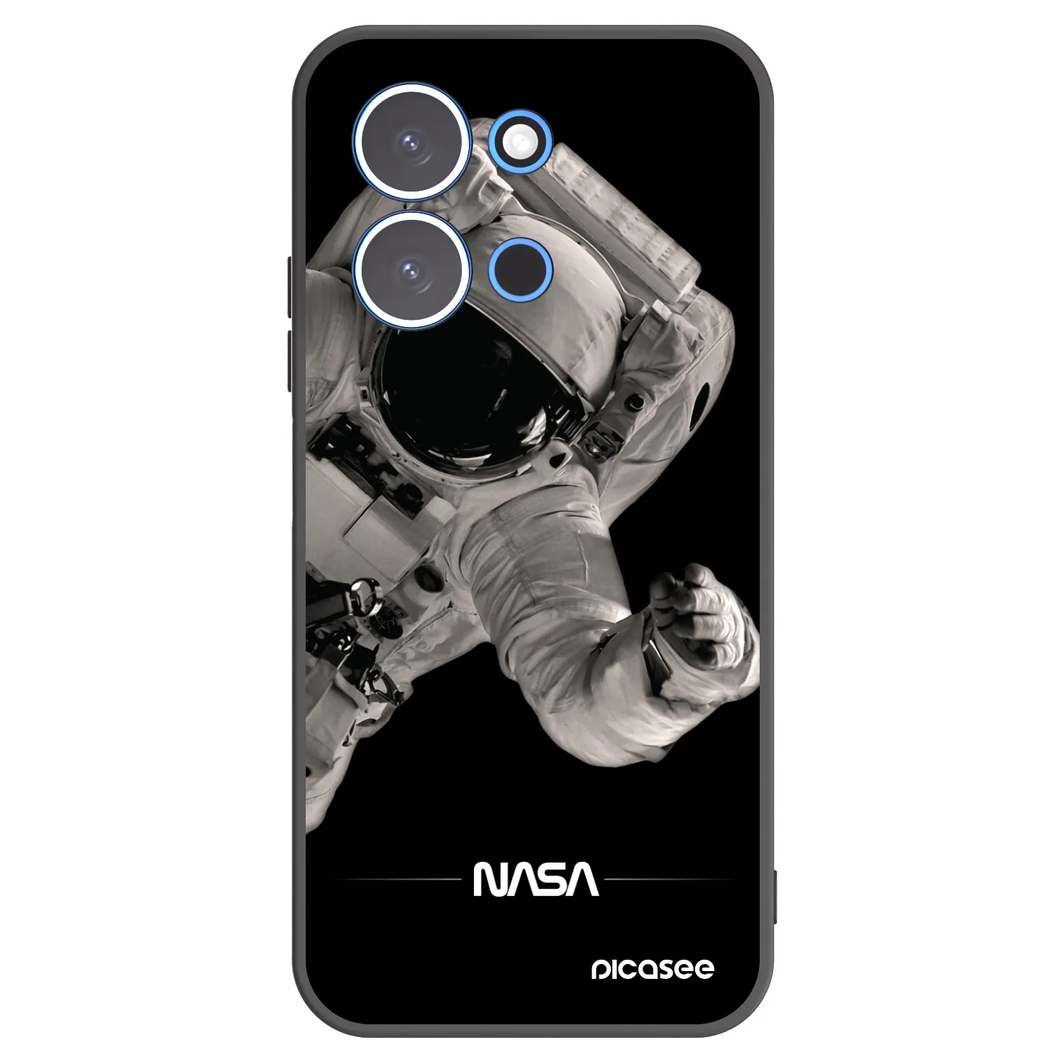 Picasee husă neagră din silicon pentru Xiaomi Redmi 15C 4G - Astronaut Big