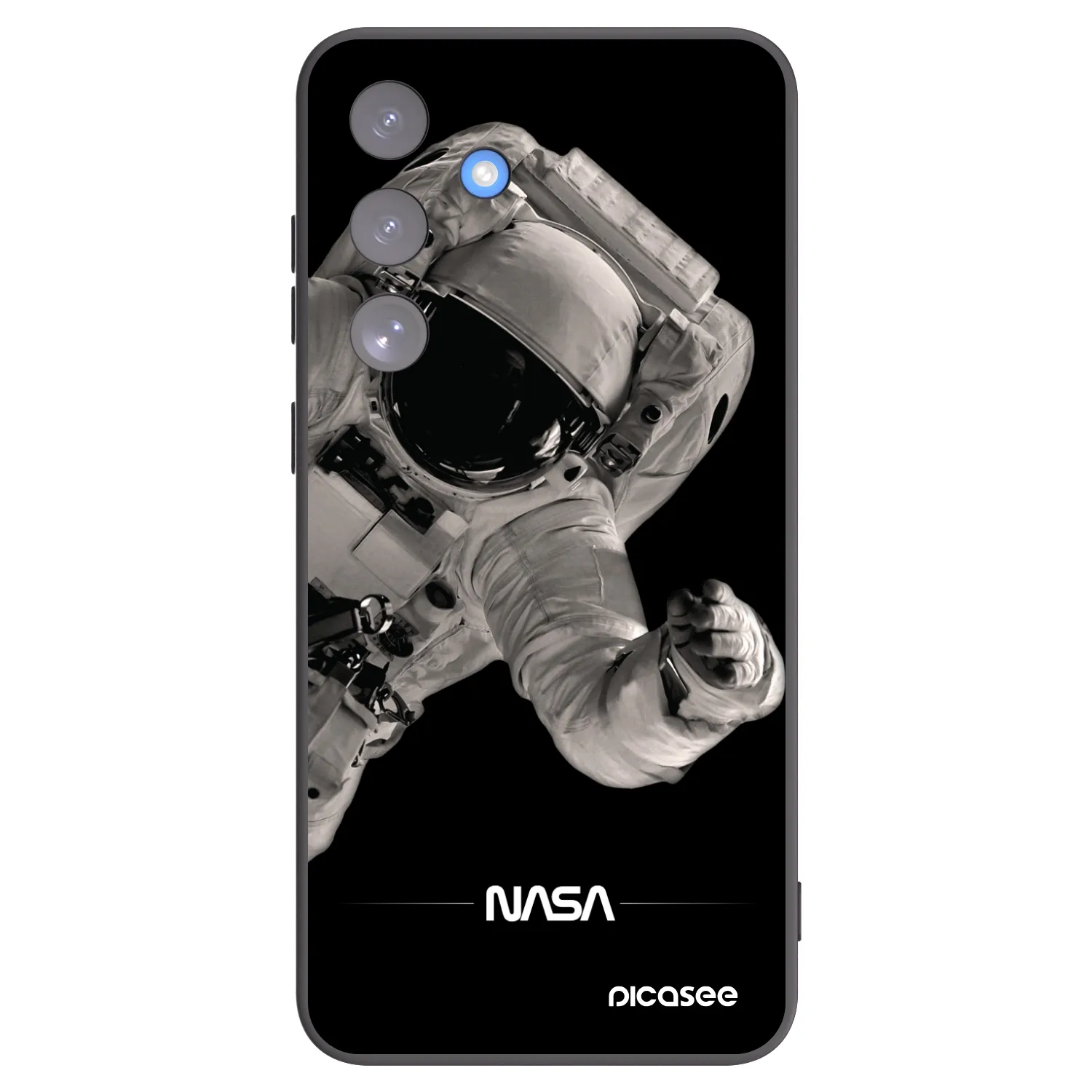 Picasee husă neagră din silicon pentru Samsung Galaxy S25 FE 5G - Astronaut Big