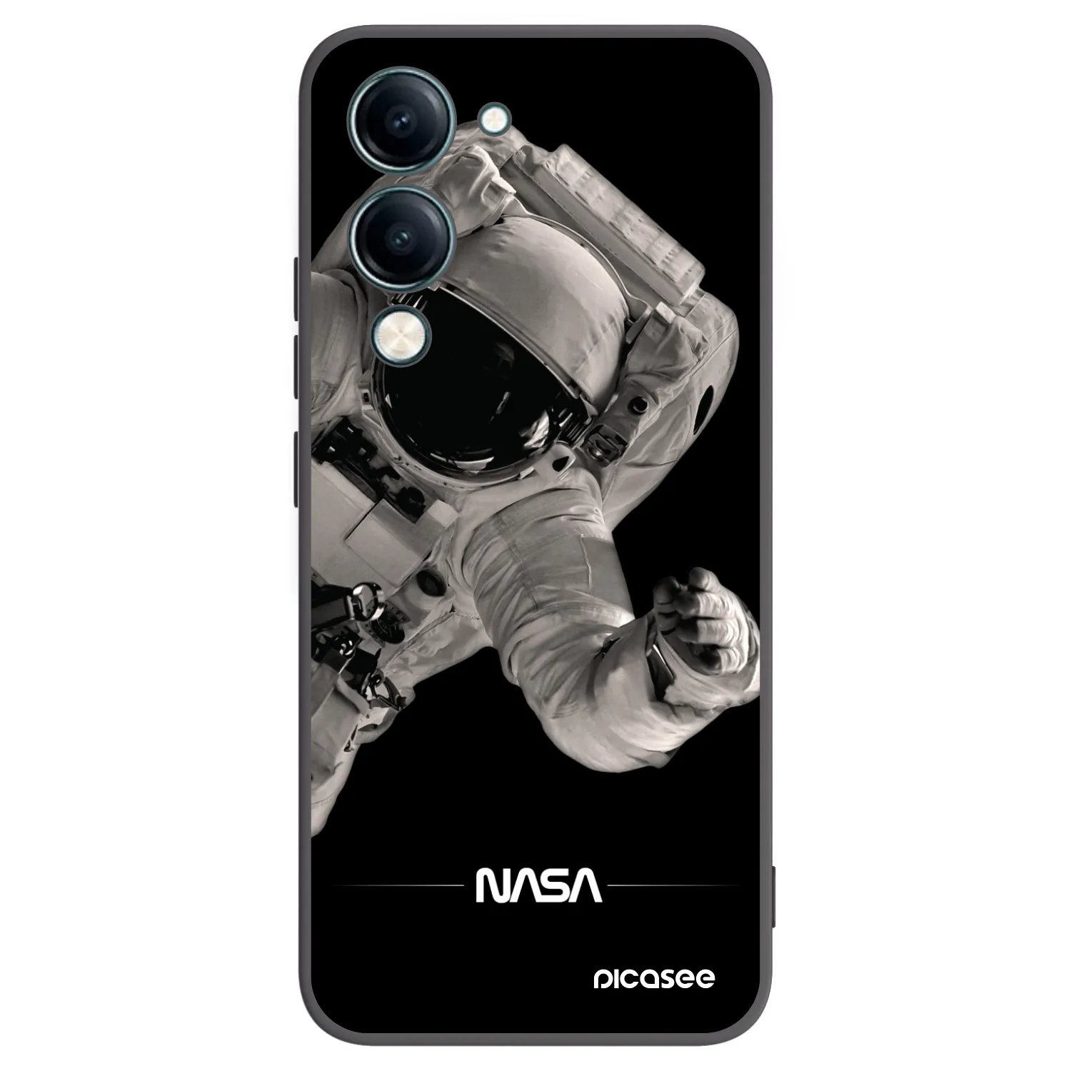 Picasee husă neagră din silicon pentru Vivo Y29s 5G - Astronaut Big
