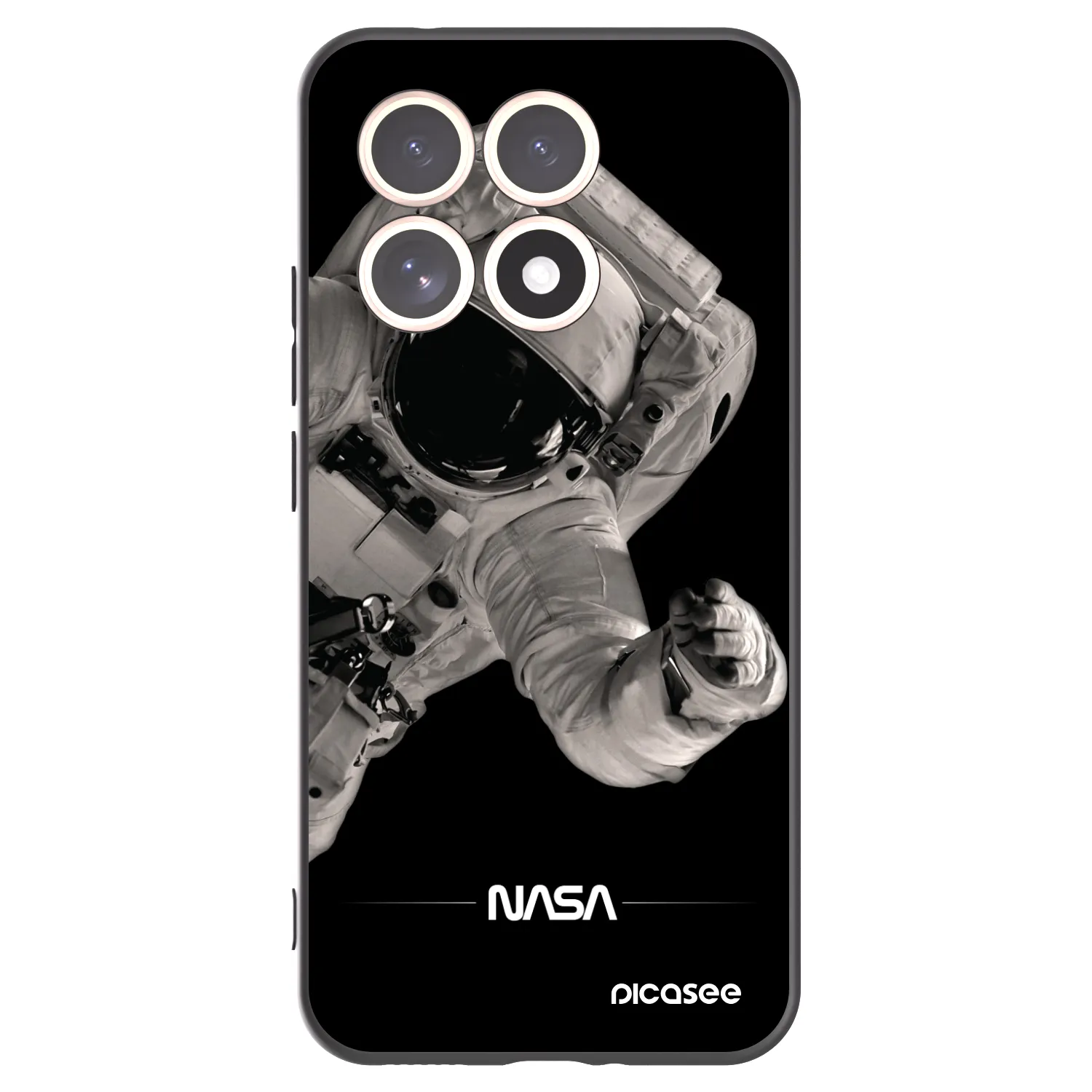 Picasee husă neagră din silicon pentru Xiaomi 15T - Astronaut Big