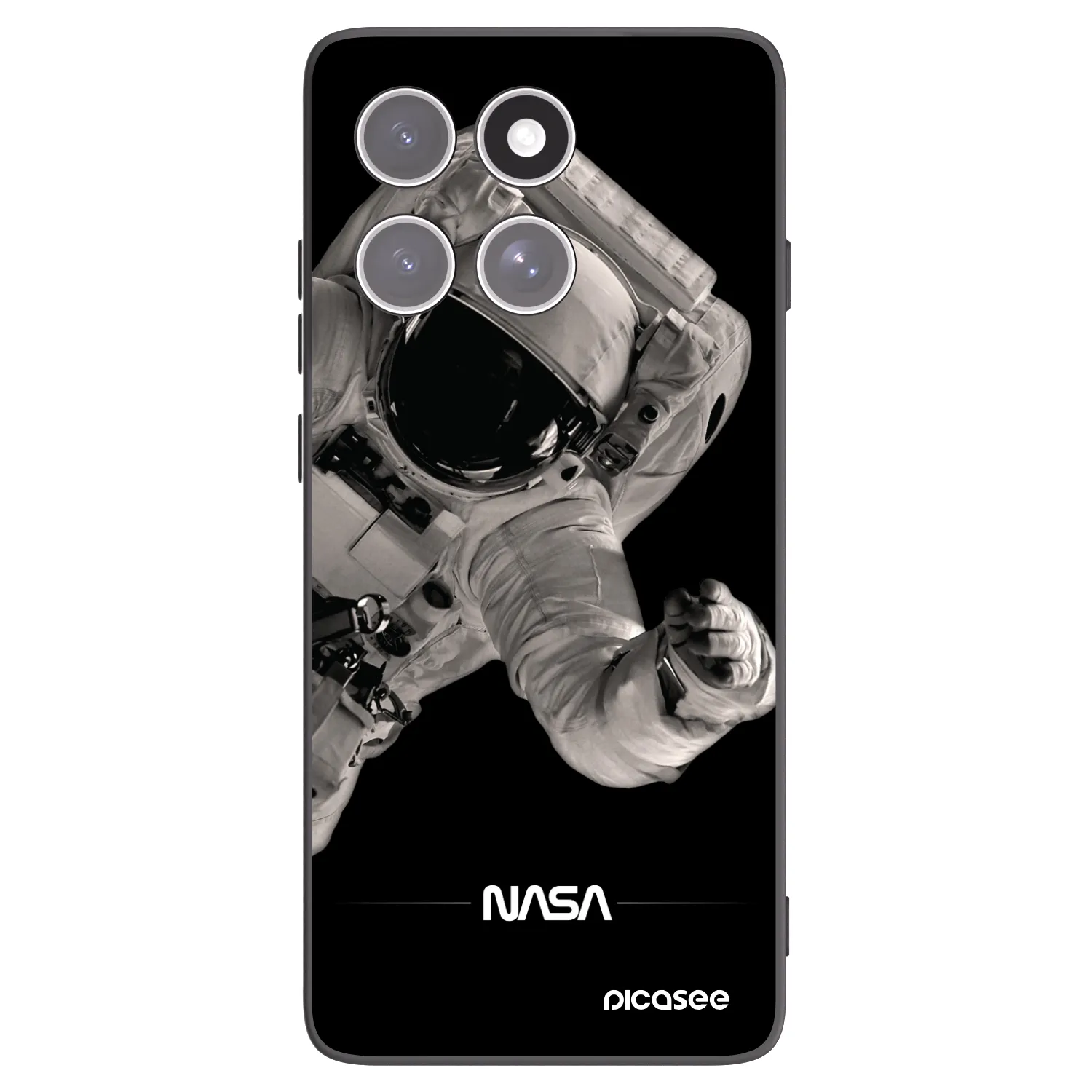 Picasee husă neagră din silicon pentru Motorola Edge 60 Fusion - Astronaut Big